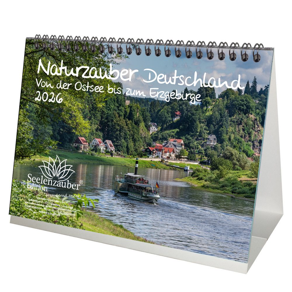 Seelenzauber Tischkalender Naturzauber Deutschland Ostsee Erzgebirge DIN A5 Tischkalender 2026