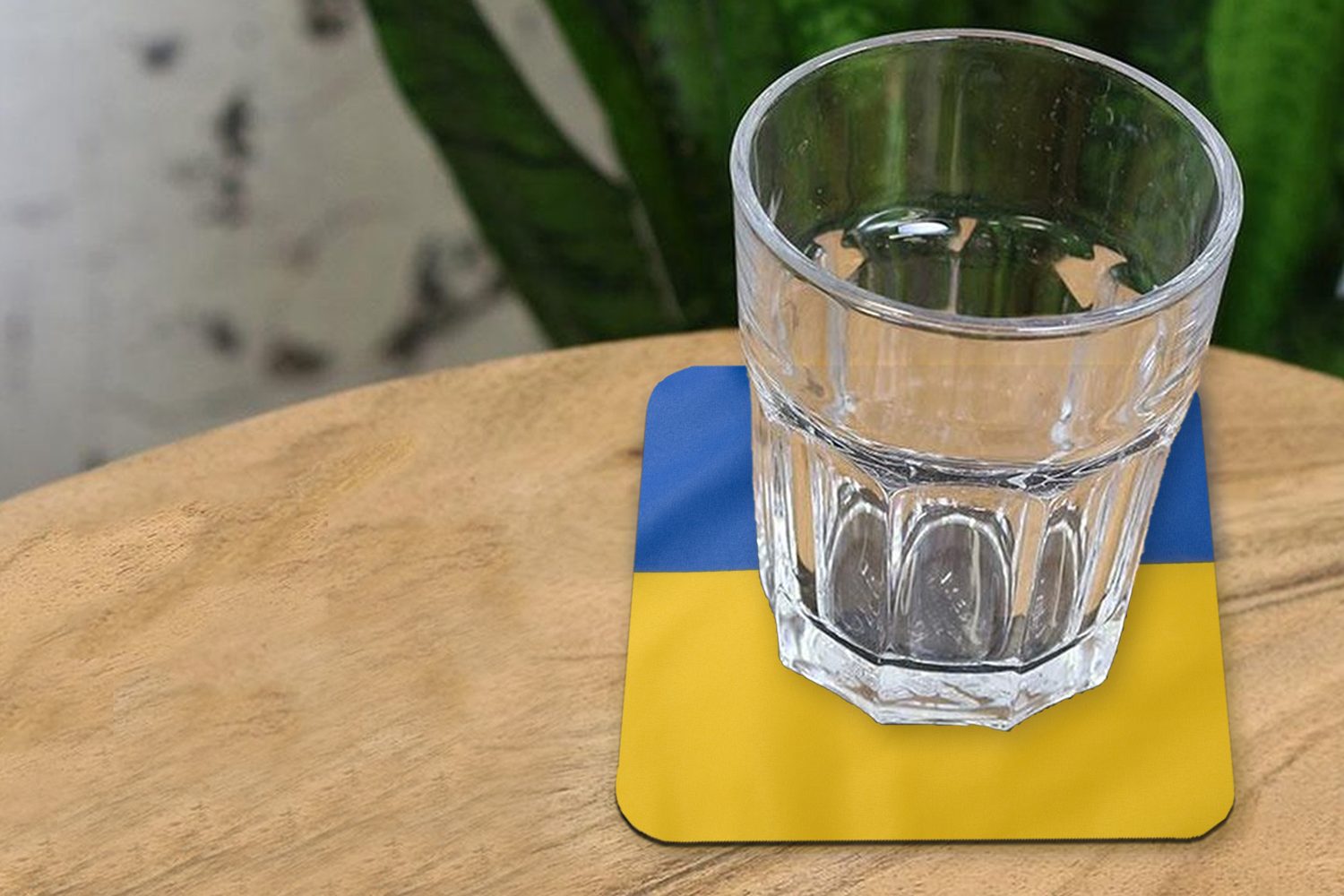 Tischuntersetzer, Nahaufnahme Tasse Flagge der MuchoWow Korkuntersetzer, für 6-tlg., Ukraine, Gläser, der Glasuntersetzer Zubehör Untersetzer, Glasuntersetzer,