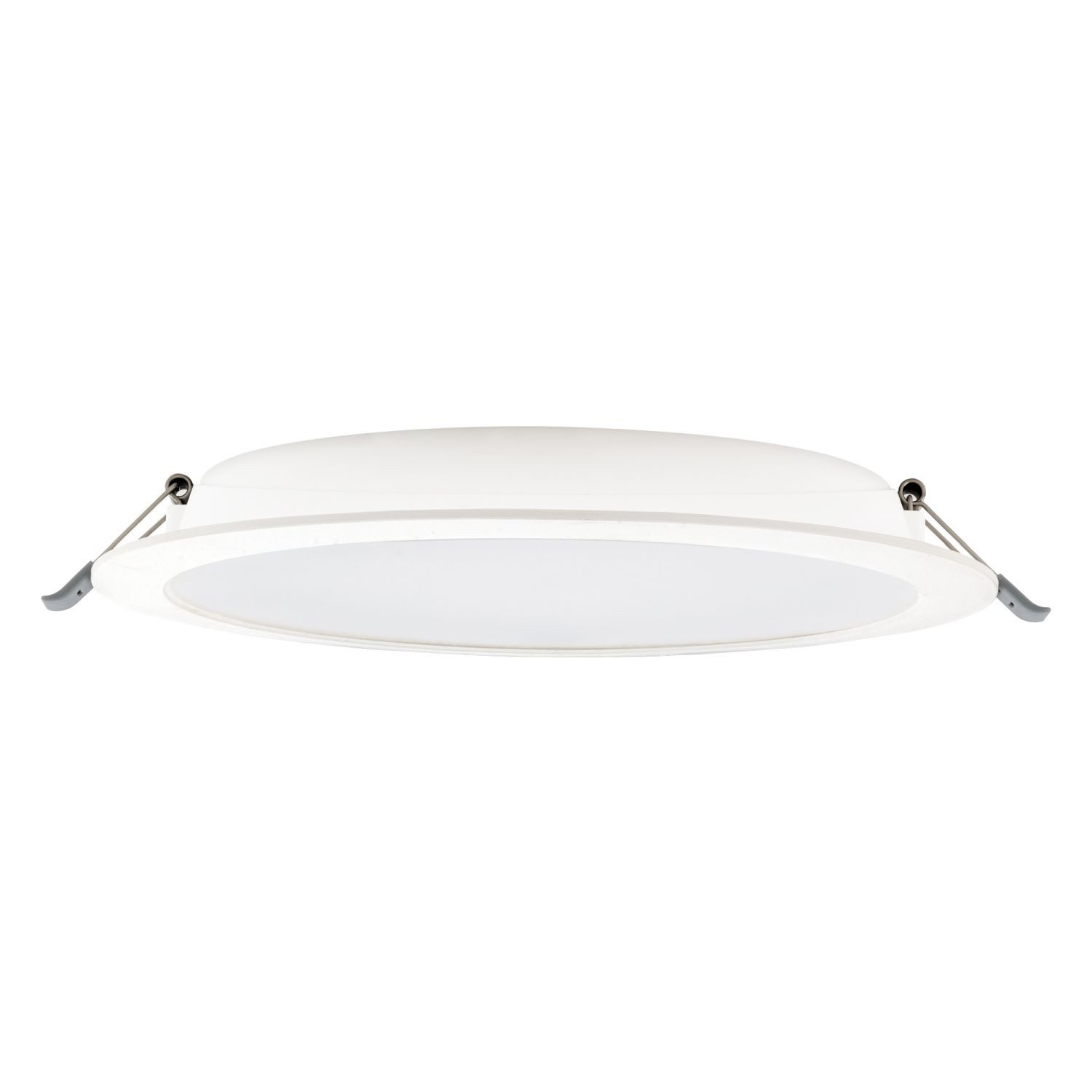 Licht-Erlebnisse Einbauleuchte BASKO, LED fest integriert, Neutralweiß, LED 4000 K 2500 lm Ø 22 cm rund Modern