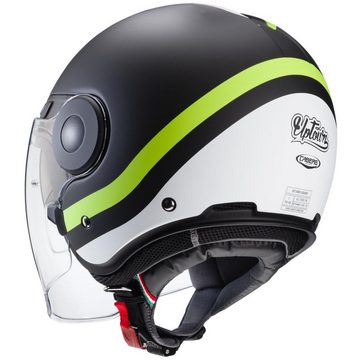 Caberg Motorradhelm Caberg Uptown Chrono matt-schwarz / weiß-fluo-gelb