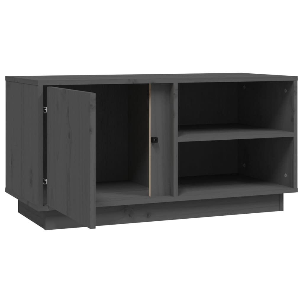 TV-Schrank cm vidaXL TV-Schrank 80x35x40,5 (1-St) Grau Kiefer Massivholz