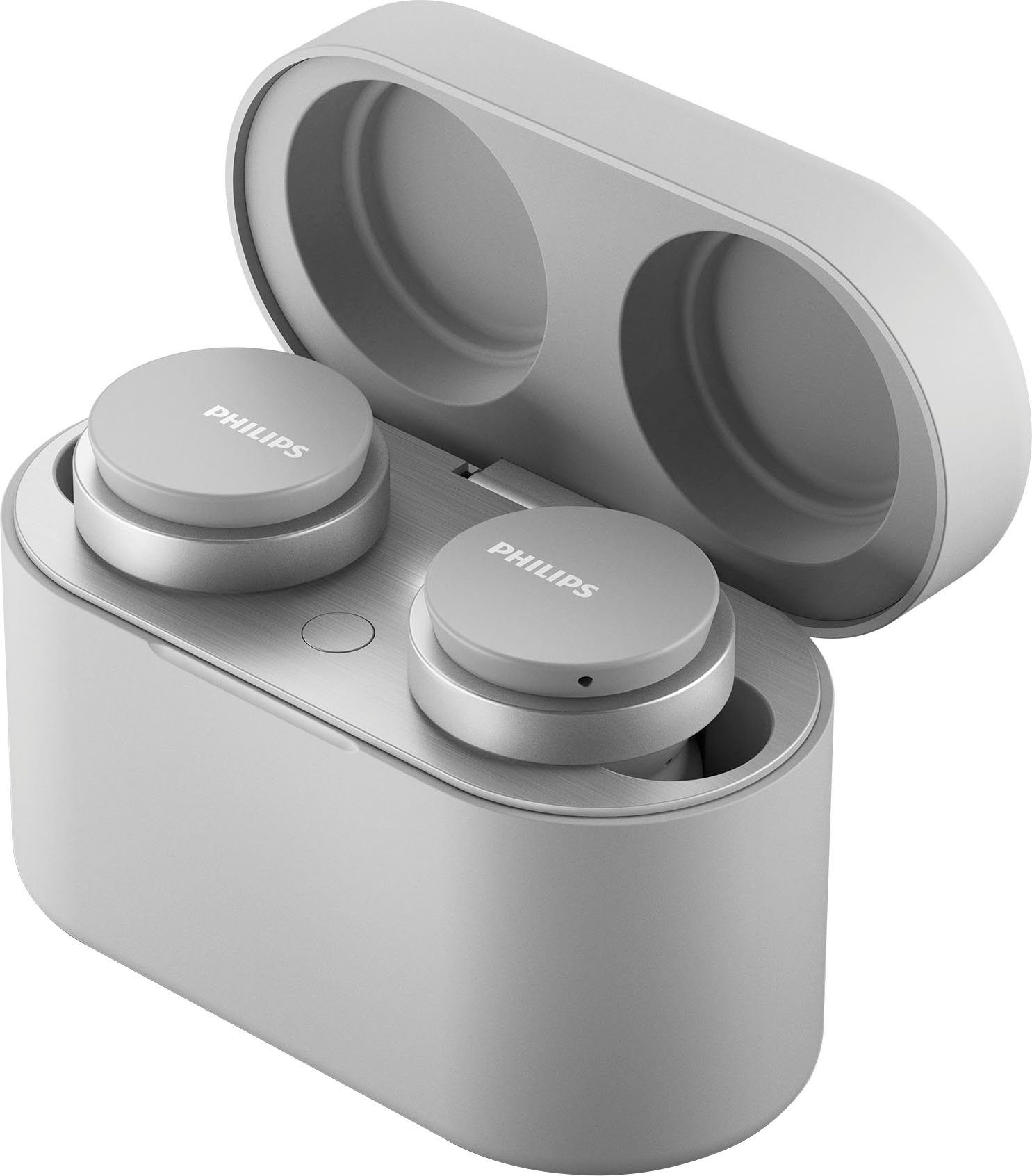 Philips TAT8506 A2DP und Bluetooth, integrierte für (Noise-Cancelling weiß True Bluetooth, In-Ear-Kopfhörer wireless Wireless, AVRCP Anrufe Musik, HFP) Steuerung Pro