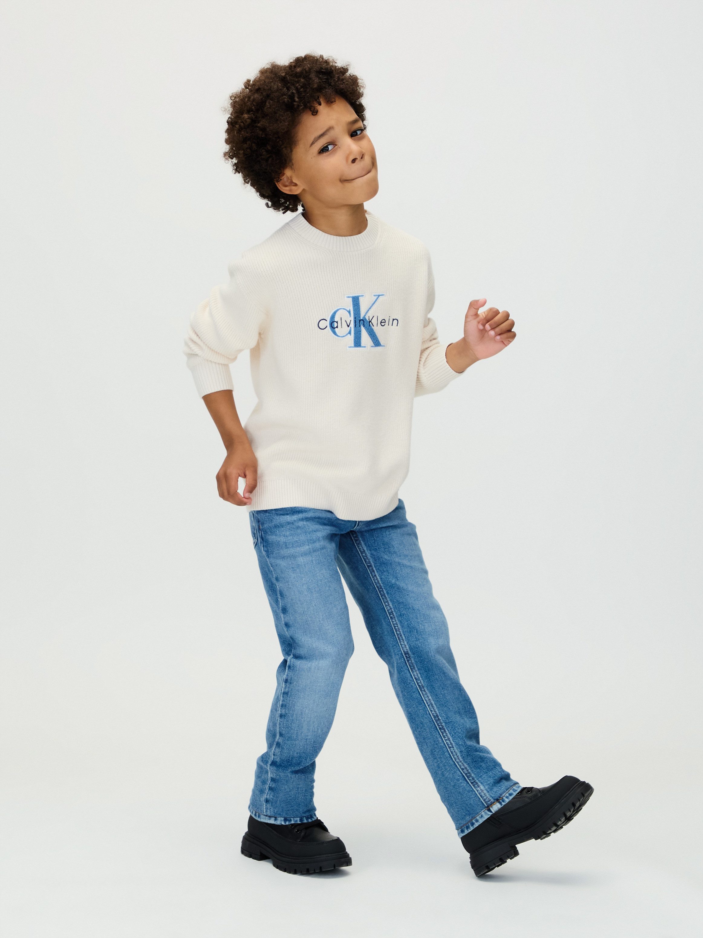 Calvin Klein Jeans Straight-Jeans STRAIGHT für Kinder bis 16 Jahre, used-Look