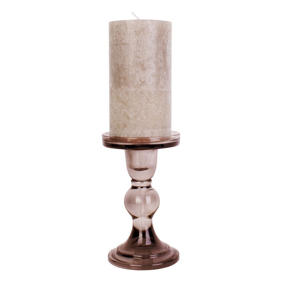 Present Time Kerzenlaterne Kerzenständer mit Fuß aus Glas, MOOS, Ø 8,5 cm (Kerzenhalter) – Bild 3 von 4