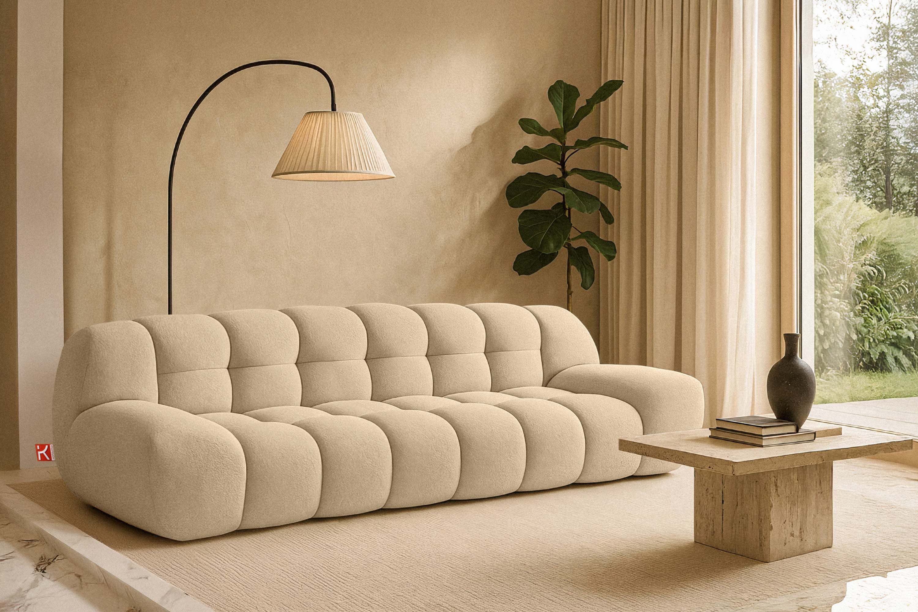 KONSIMO® Sofa VENA Einzelsofa, Japandi-Stil, Premiumqualität günstig online kaufen