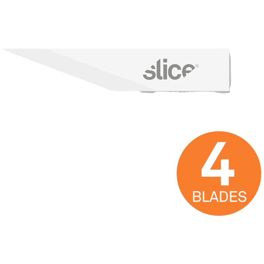 SLICE Cuttermesser Slice 10519 Keramische Ersatzklingen, gerade Schneide, spitz 4 St.