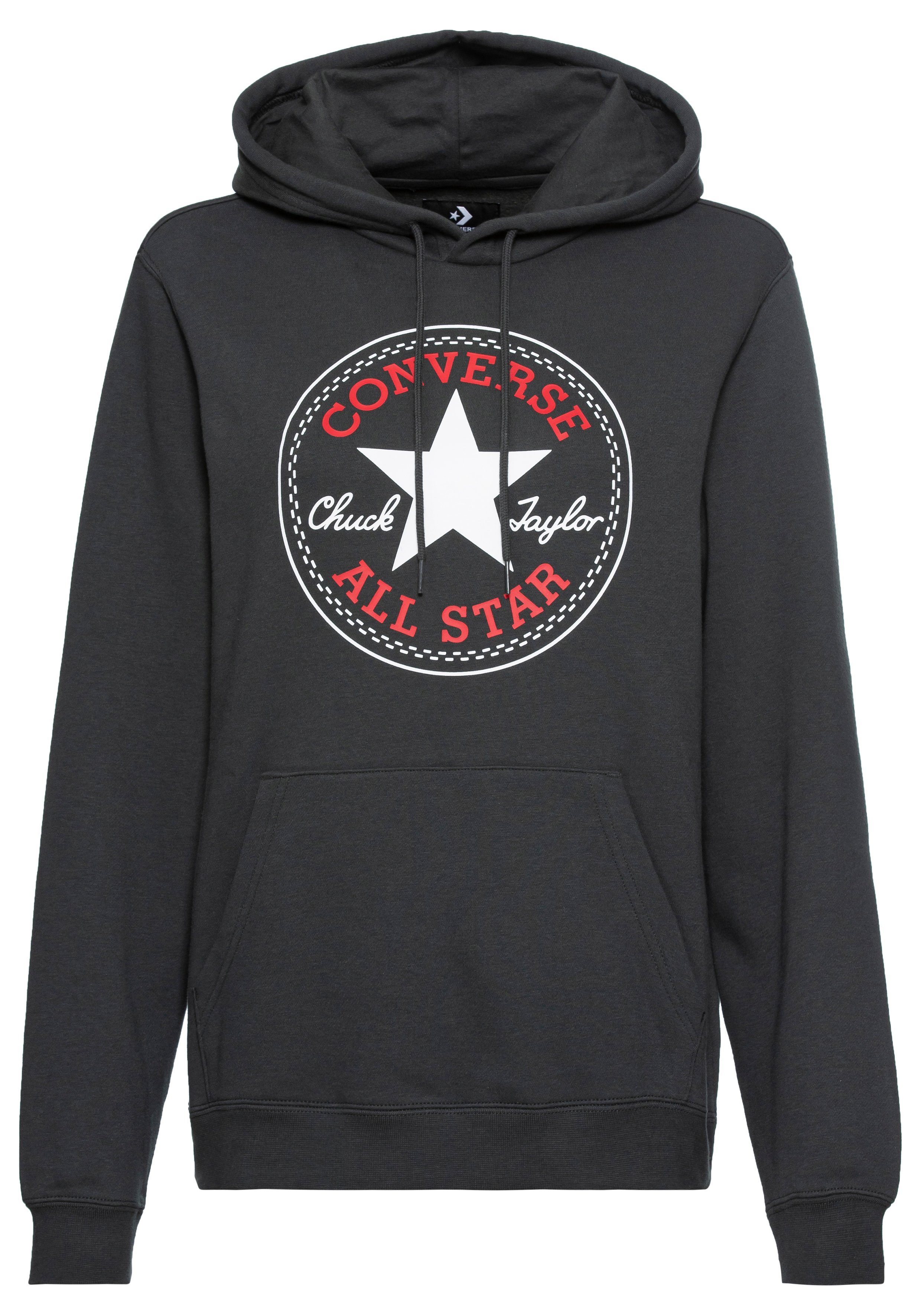 Converse Kapuzensweatshirt STANDARD FIT CENTER LARGE pines FRONT secret CHU