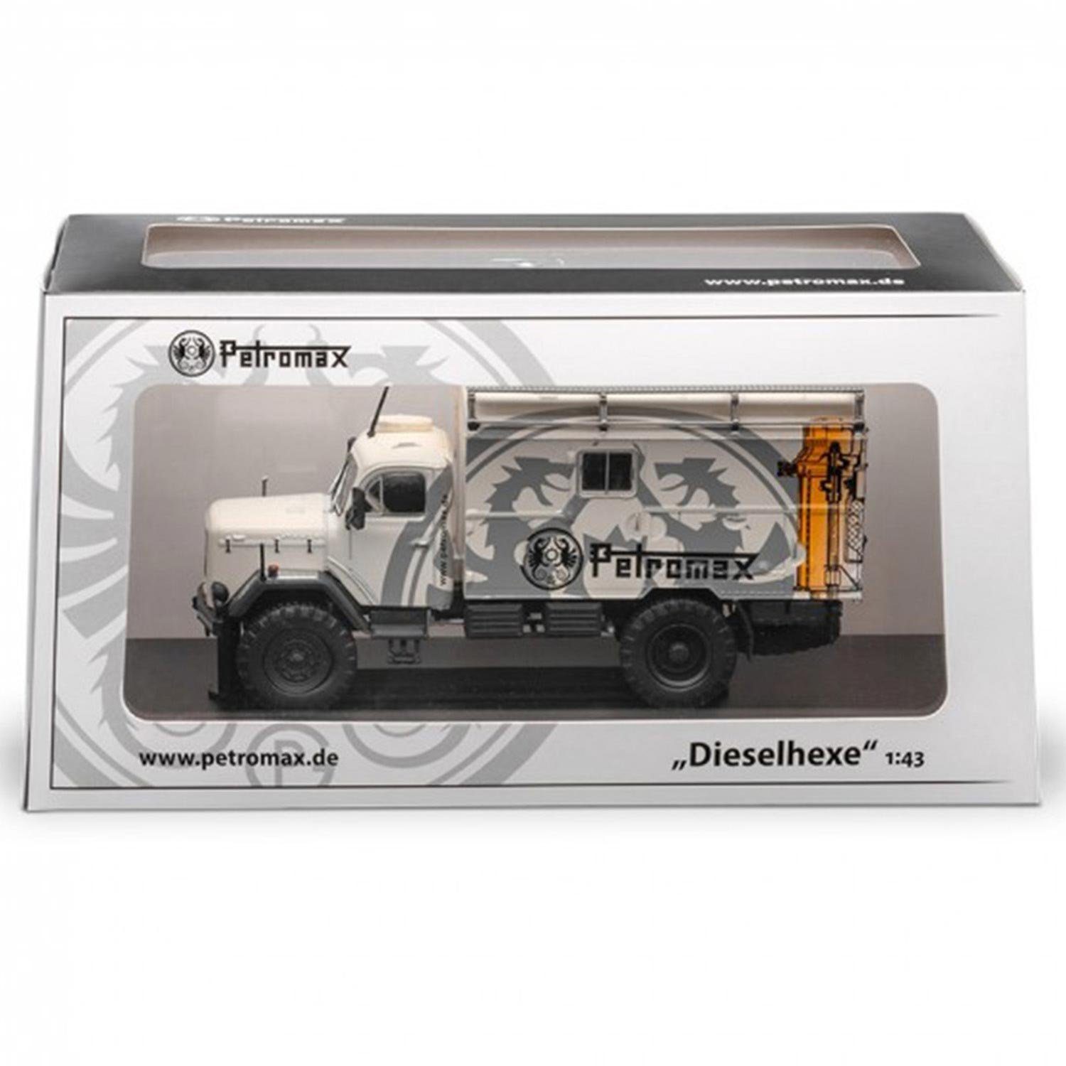Petromax Modellauto Petromax Dieselhexe 100 Jahre Jubiläumsmodell Modellauto, Maßstab 1:43, (1-tlg., 1:43 Magirus Deutz), originalgetreue und hochwertige Nachbildung im Petromax-Design