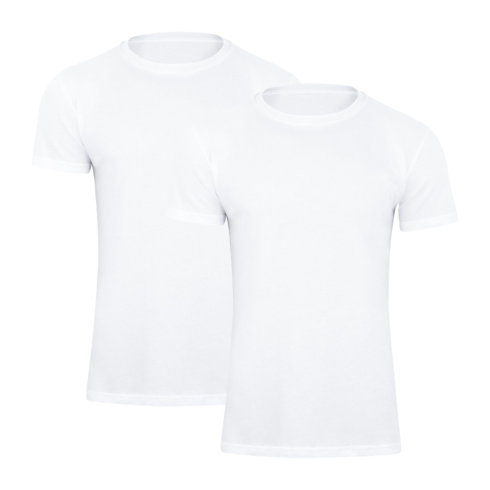 Paolo Renzo T-Shirt (2-tlg) Rundhals Basic günstig online kaufen