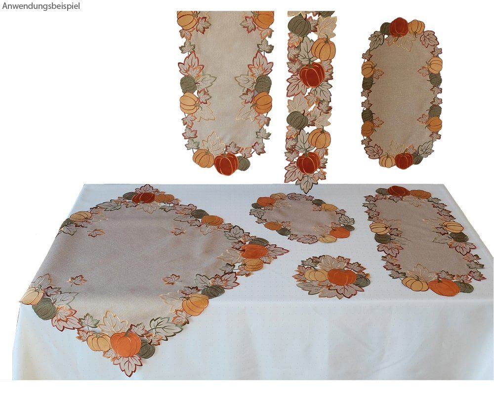 matches21 HOME & HOBBY Tischdecke Tischdeckchen DORA Kürbisse & Blätter Her günstig online kaufen