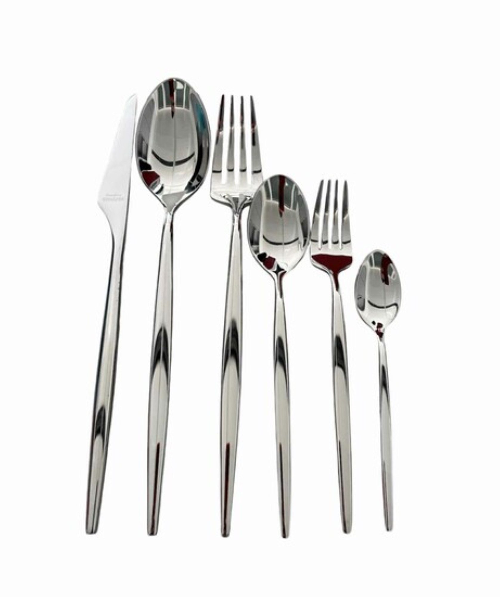 Schäfer Elektronik Besteck-Set 45 tlg. Menübesteck-Set Silber aus 18/10-Edelstahl für 6 Personen (45-tlg)