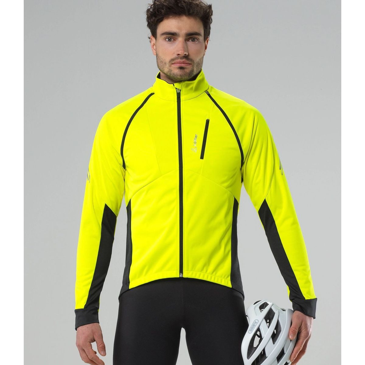 Löffler Fahrradjacke Men Bike Zip-off Jacket SAN Remo AB Light Vielseitige Fahrradjacke mit abnehmbaren Ärmeln, winddicht