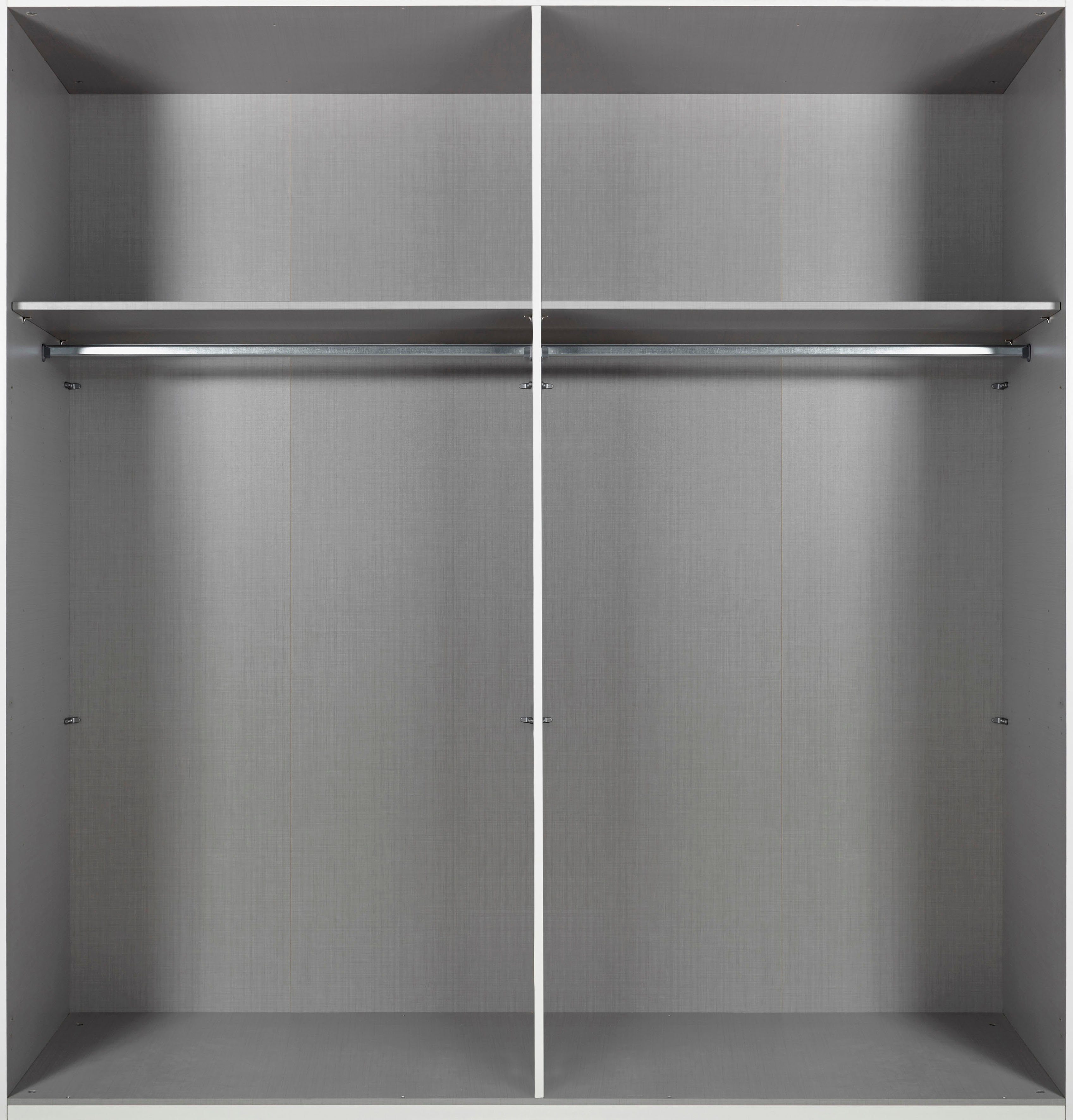 Wimex Schwebetürenschrank Ernesto mit farbigen Glaselementen