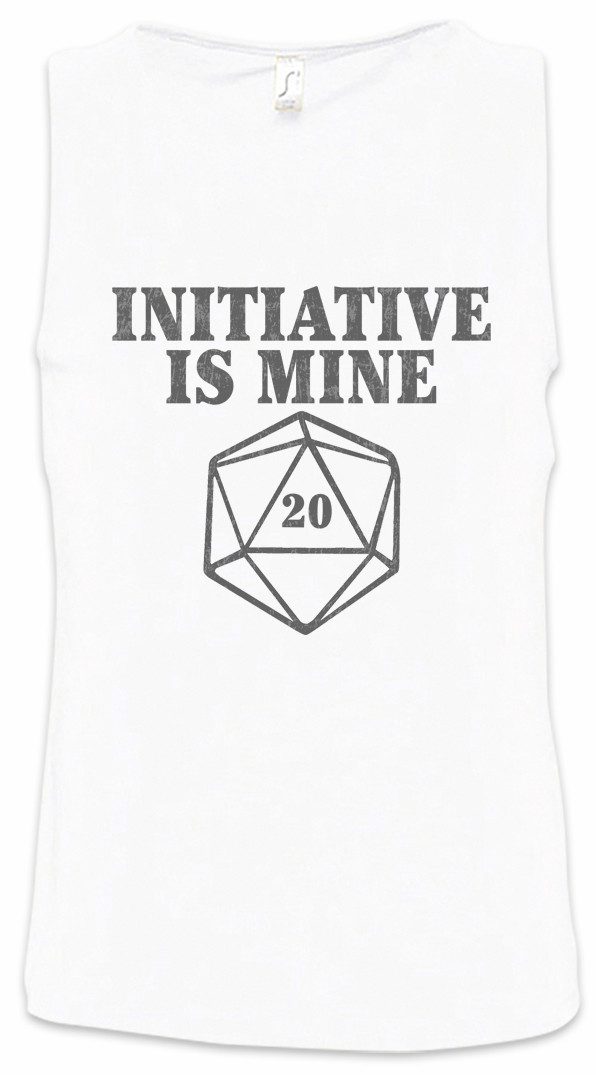 Urban Backwoods Tanktop Intiative Is Mine Ärmelloses T-Shirt RPG Pen Paper Dice Dragons Geek Nerd Roleplay Role