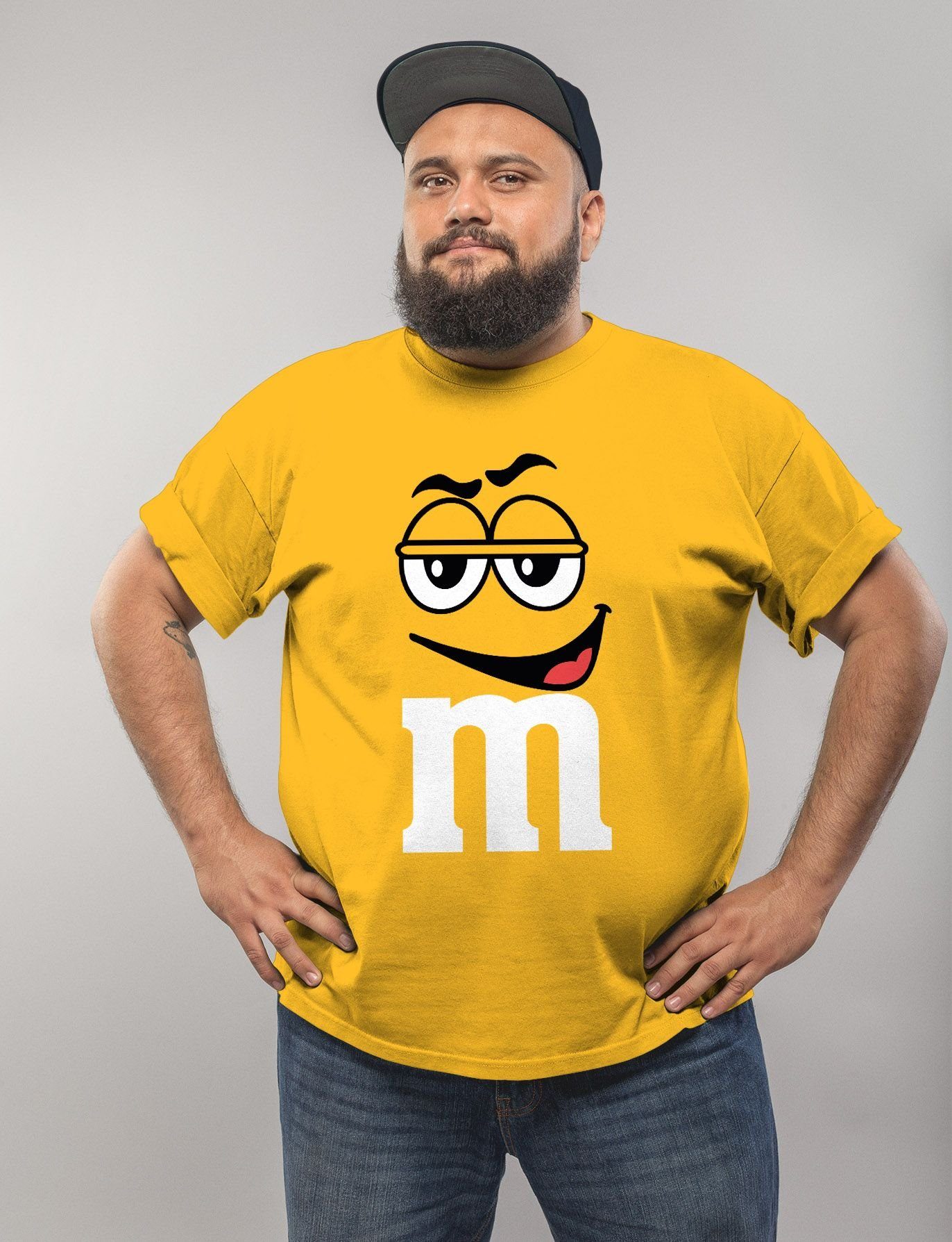 MoonWorks Print-Shirt Herren T-Shirt Fasching Karneval M Aufdruck Gruppen- günstig online kaufen