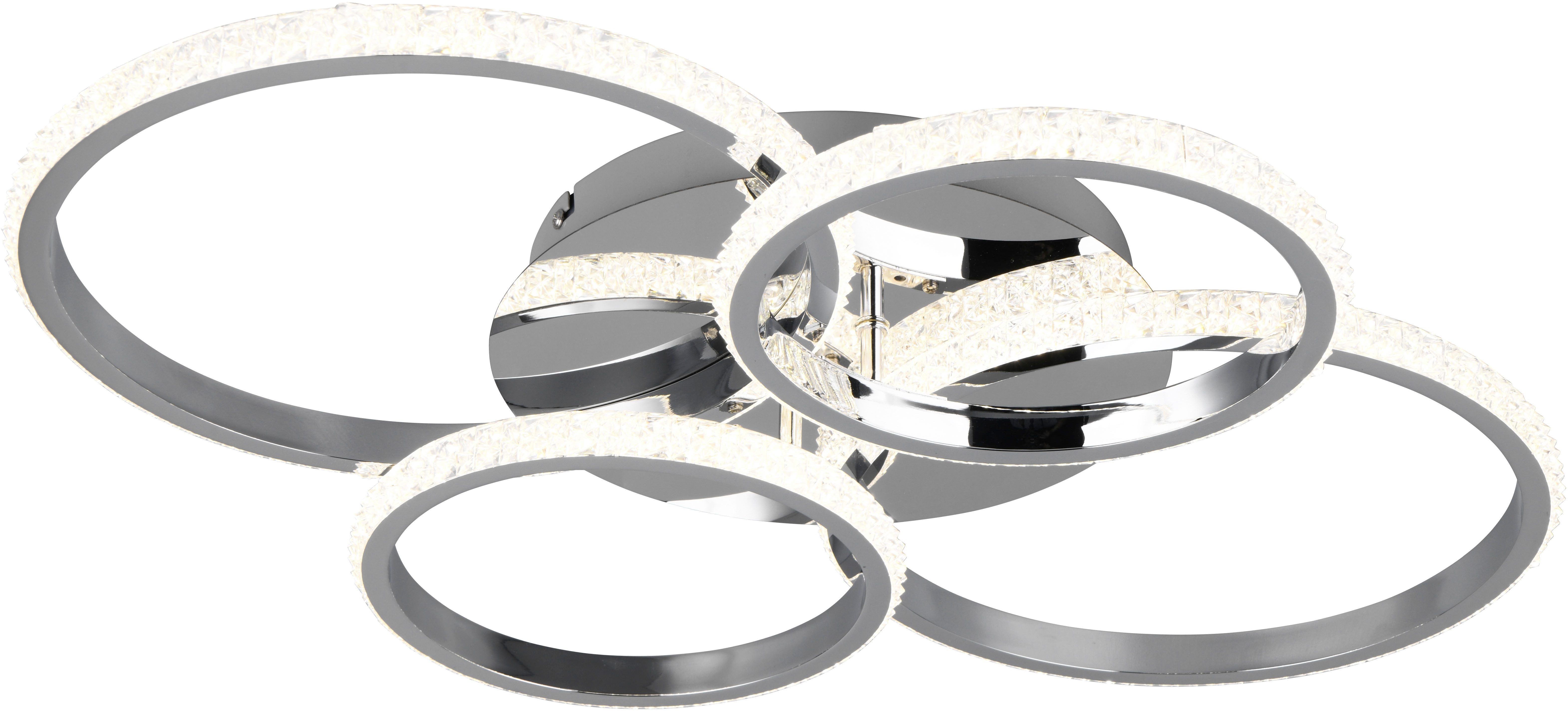 Reality Leuchten LED Deckenleuchte CIRES, LED Deckenlampe mit 4 schwenkbare günstig online kaufen
