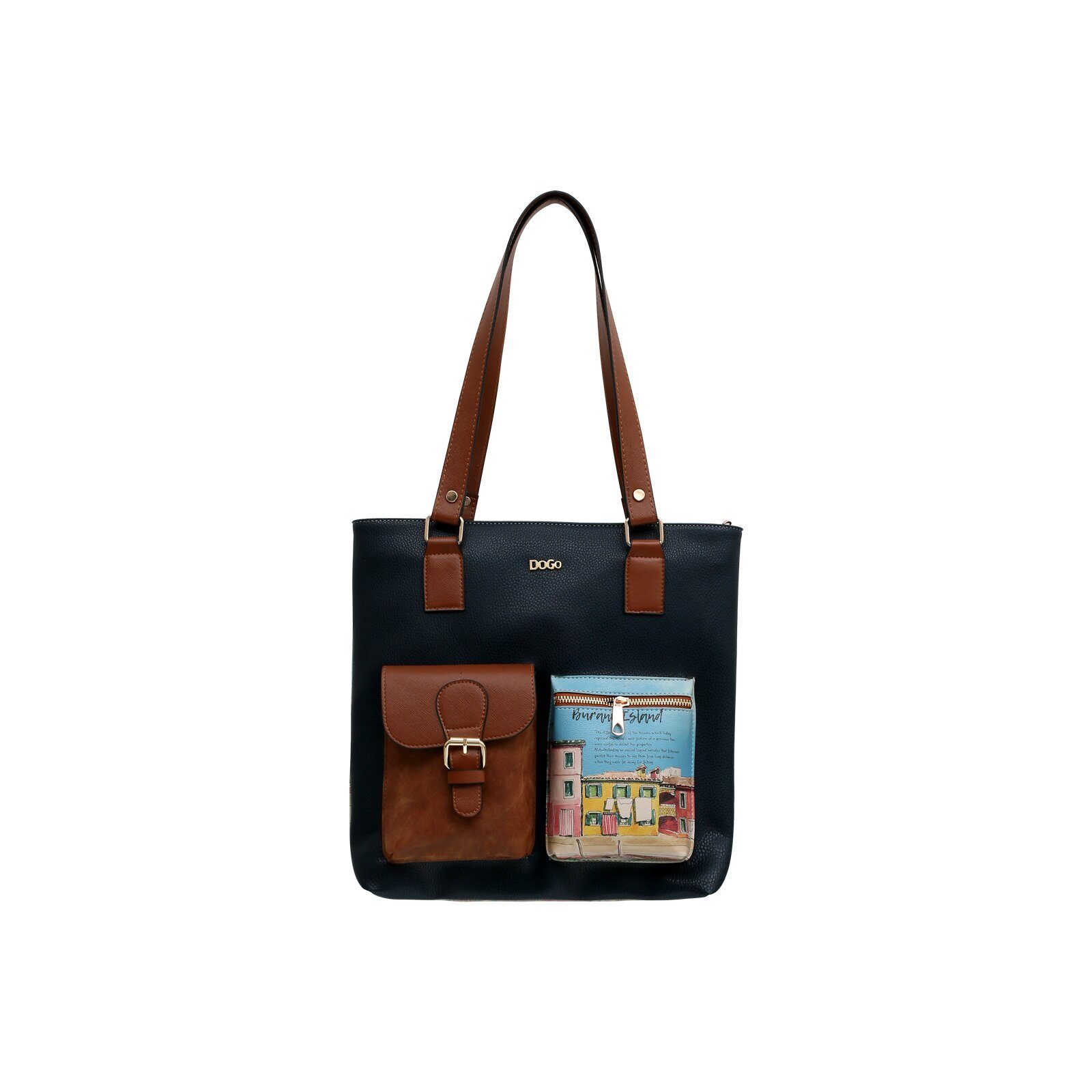 Umhängetasche Multi Pocket Bag Shopper-Tasche Burano Island Damen