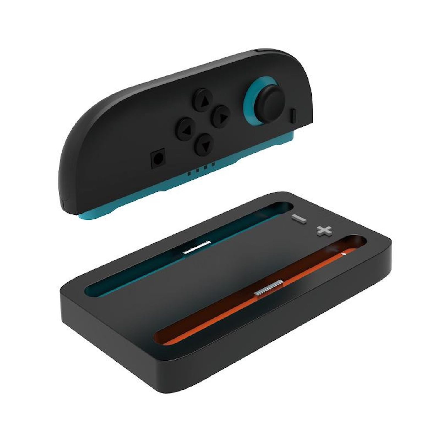 Wigento Für Nintendo Switch 2 Dual Controller Ladestation Kompakter 2 in 1 Stromadapter