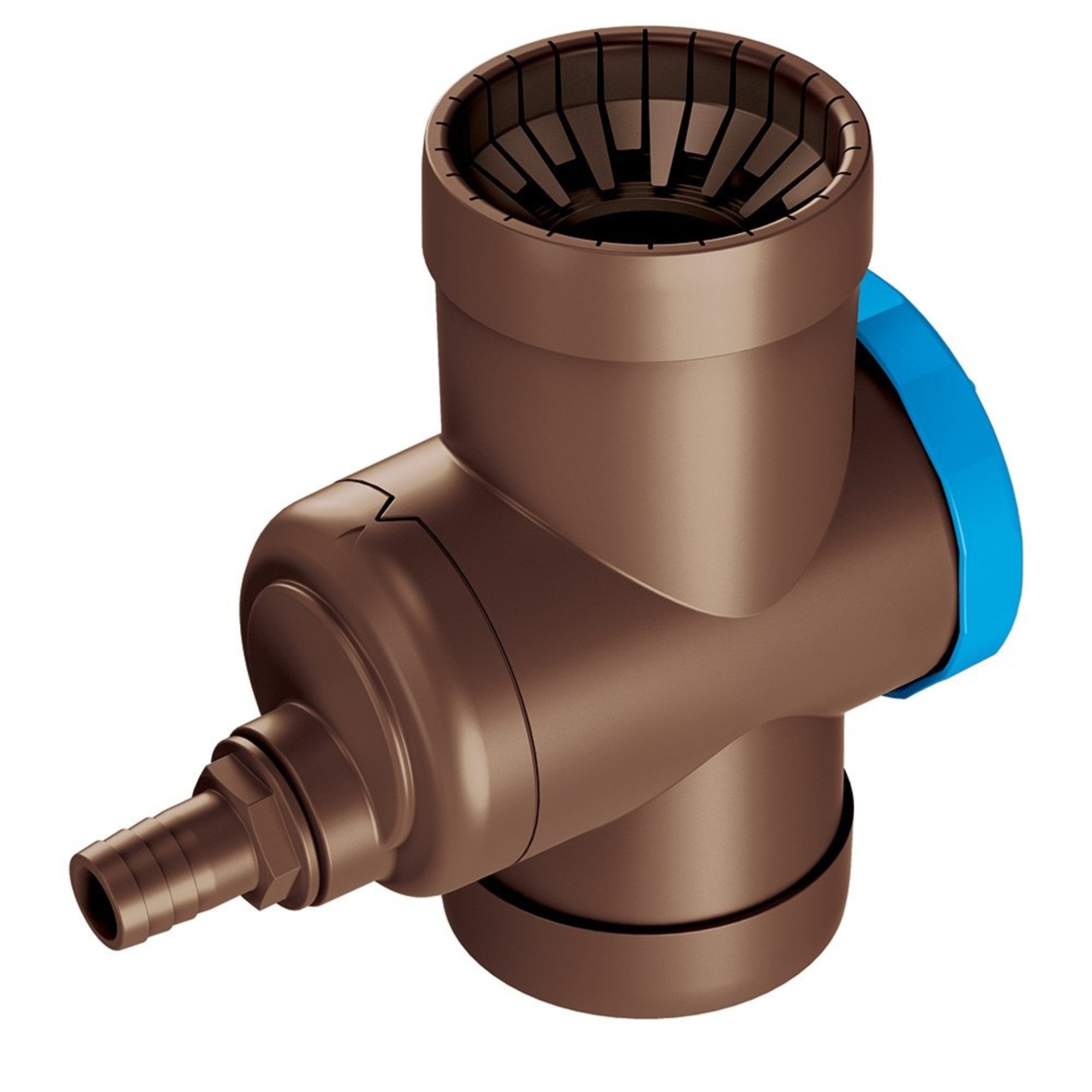 YourCasa Regentonne Regensammler Regendieb [Downpipe70] Regenwassersammler, Überlaufstop,Absperrhahn,Feines Metallsieb