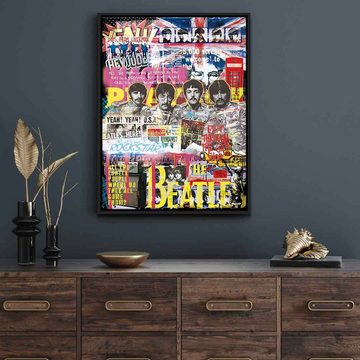 DOTCOMCANVAS® Leinwandbild Beatles-Novo, Leinwand Bild Beatles-Novo Pop Art Pop Music Pop culture Britpop
