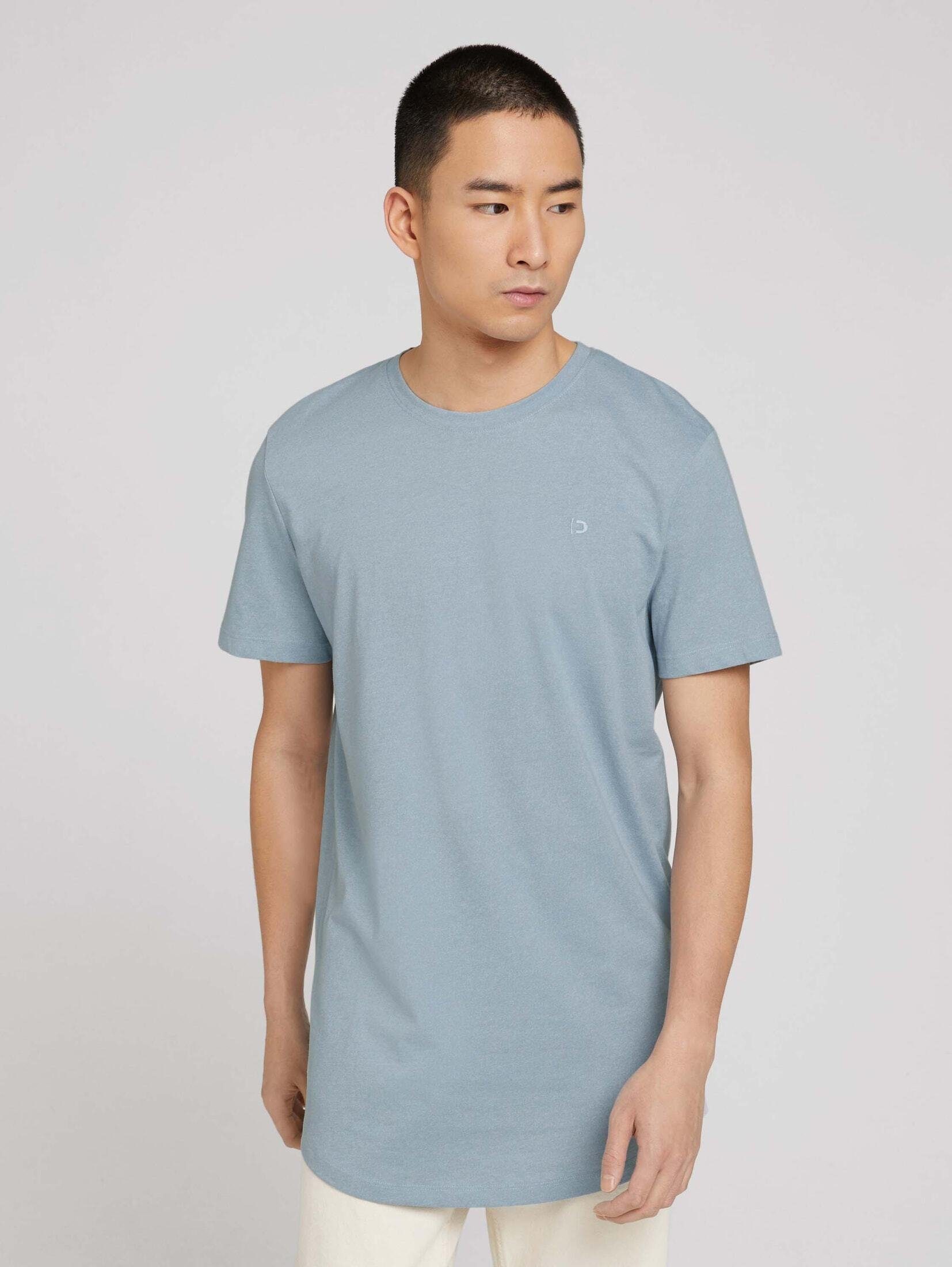 TOM TAILOR Denim T-Shirt T-Shirt mit abgerundetem Saum