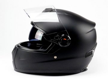 BNO Motorradhelm BNO Integral-2 Integralhelm mit integrierte Sonnenvisier, sehr leicht, Integralhelm, mit Sonnenbrille, volle ECE-Prüfung