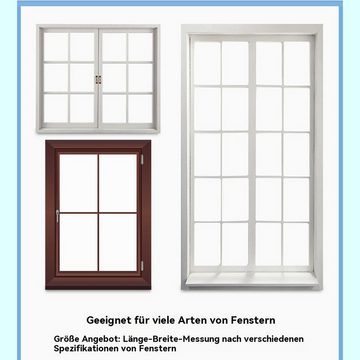 YRIIOMO Insektenschutz-Vorhang Selbstklebende Mückenschutzfenster/DIY Mückenschutzfensternetz/Netz, Unsichtbares einfaches Fliegengitter mit Klettverschluss