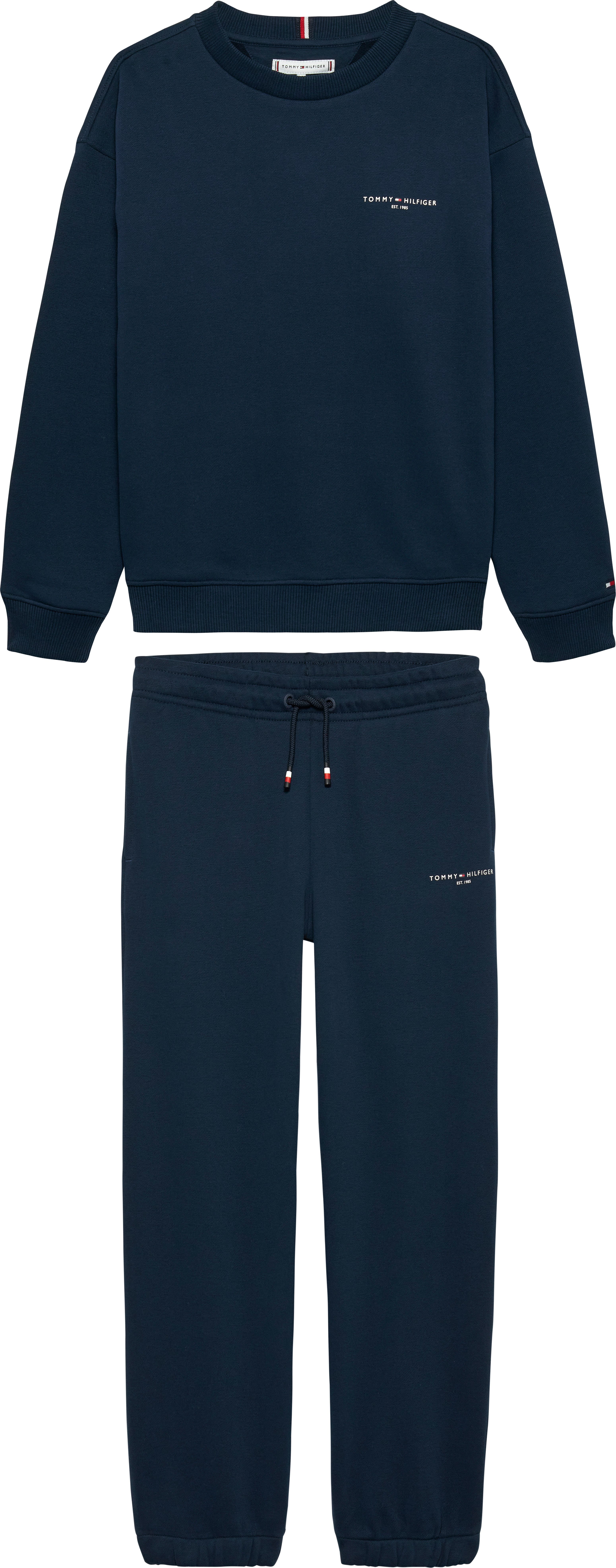 Tommy Hilfiger Langarmshirt & Hose MINI CORP C-NECK SWEATSHIRT SET (2-tlg) Kinder bis 16 Jahre – Bild 4 von 5