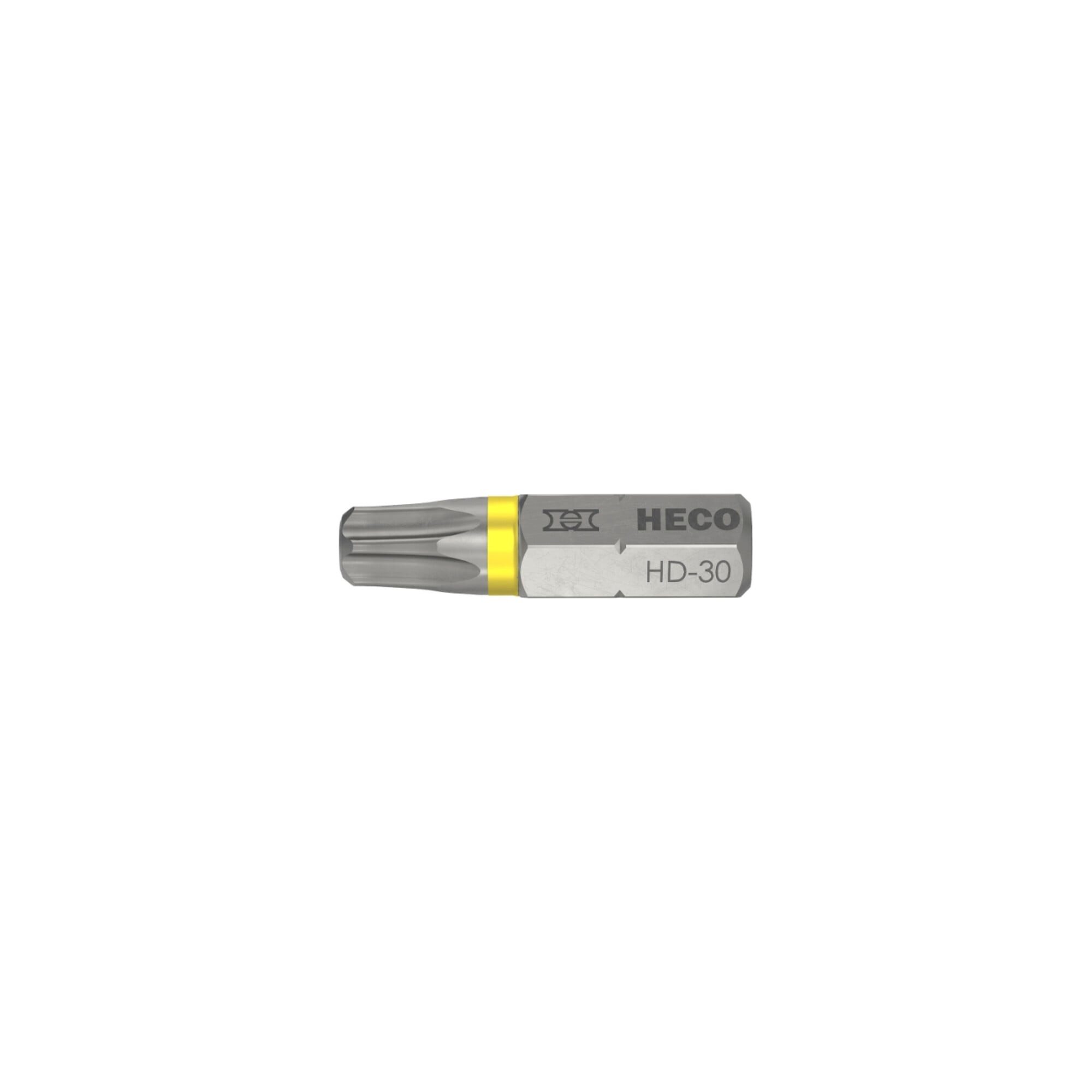 Heco Torx-Bit HECO Bits, HECO-Drive, HD-30, Farbring: gelb, im Blister 2 Stk