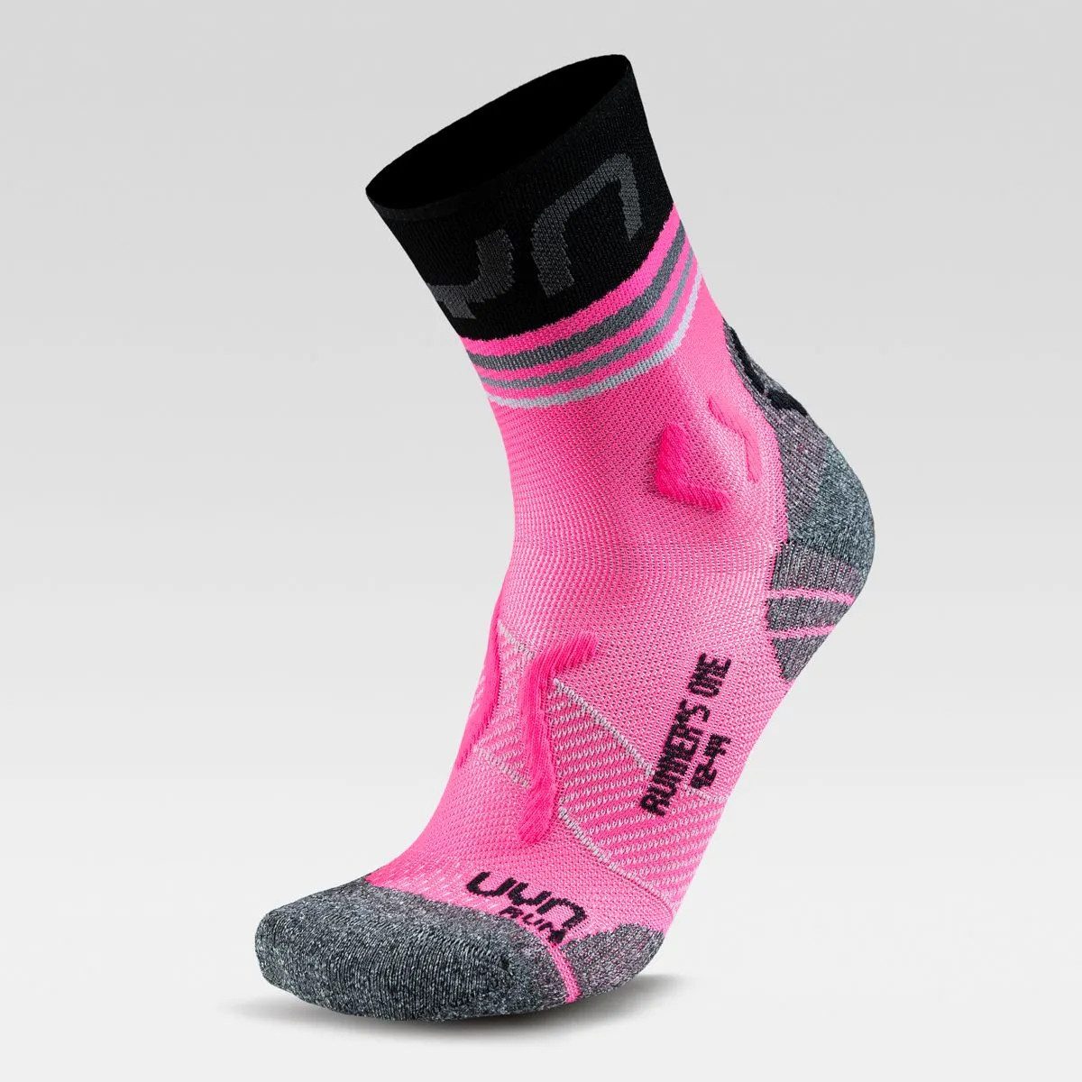 UYN Laufsocken Woman Runner`s one short socks pink/fluo