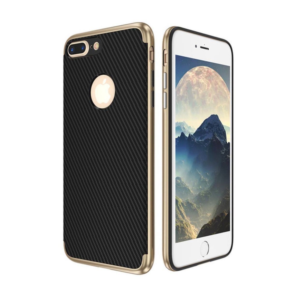 König Design Handyhülle Apple iPhone 8, Apple iPhone 8 Handyhülle Backcover Gold