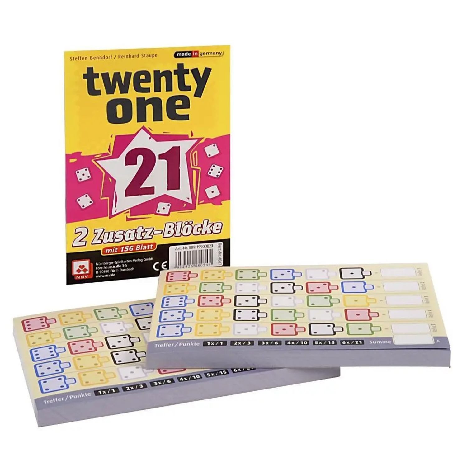 Cartamundi Spiel Twenty One - Ersatzblöcke