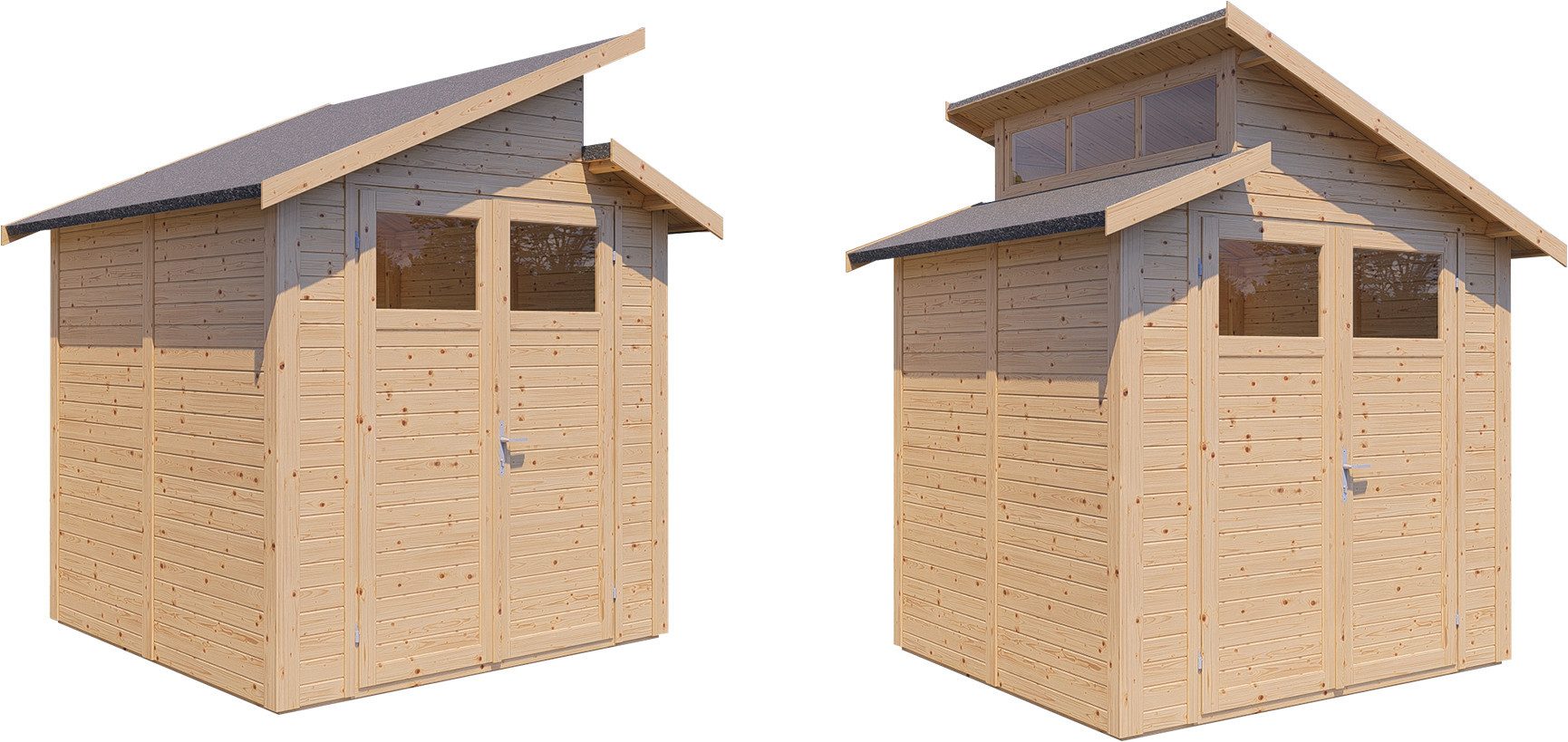 BERTILO Gartenhaus Studio Basic, in verschiedenen Farben, BxT: 246x240 cm