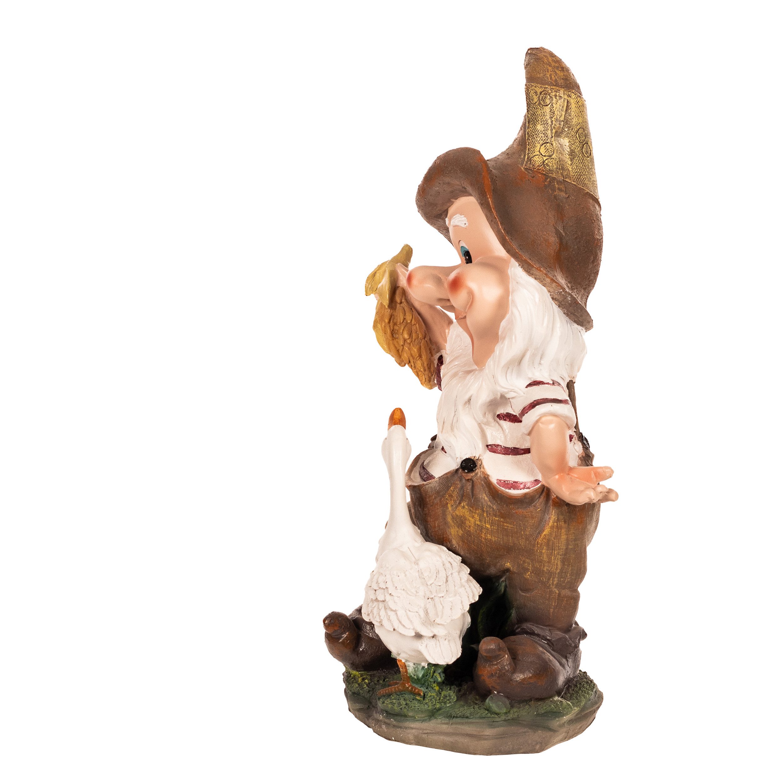 BIRENDY Dekofigur Großer Zwerg Gartenzwerg XL Gartenwichtel Gans Groß 41cm günstig online kaufen