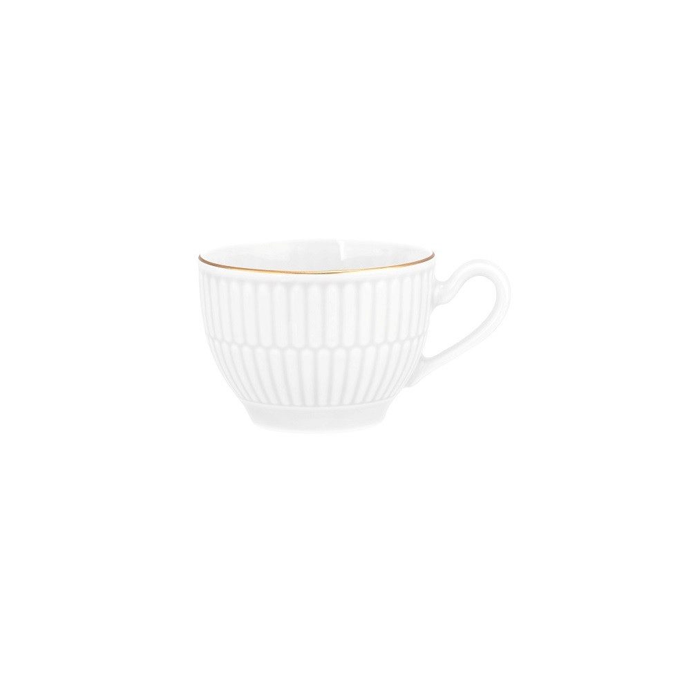 Seltmann Weiden Espressotasse Seltmann Weiden Amina weiß/Goldrand Espressoobertasse 0,10 l, Porzellan