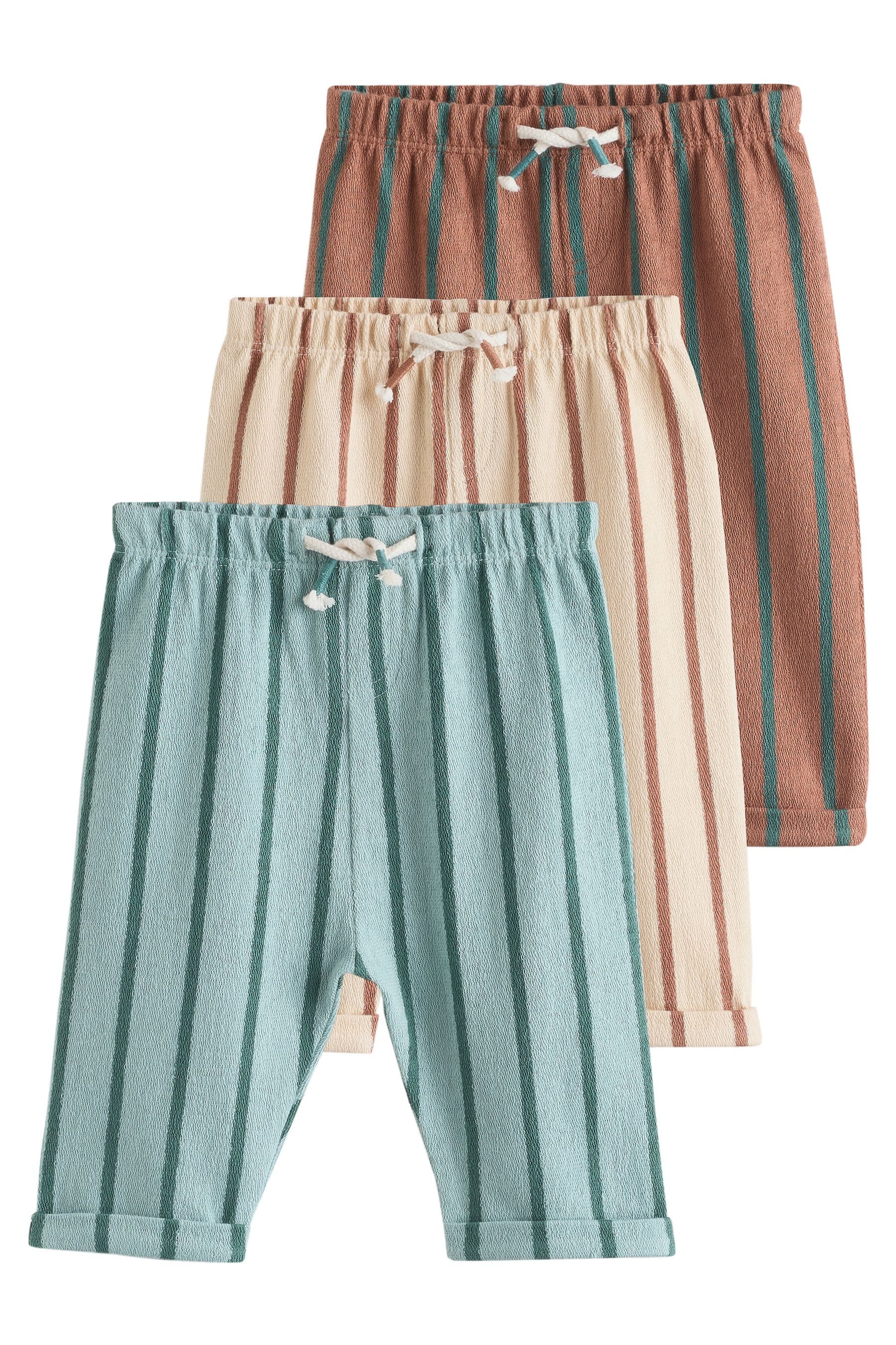 Next Jogginghose Baby Jogginghose mit weitem Bein, 3er-Pack (3-tlg)