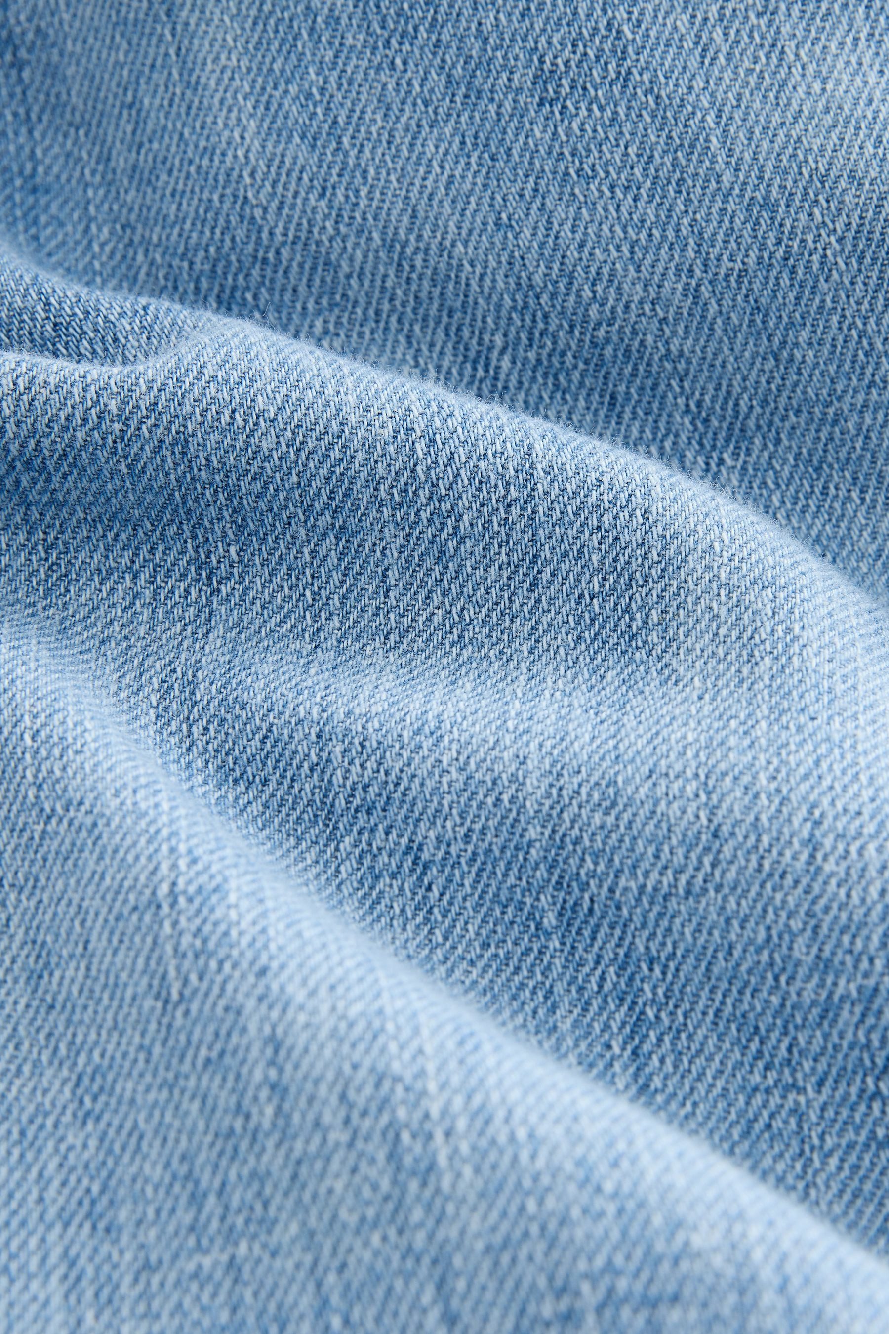 Next Weite Jeans Denim-Hose aus Leinenmischung mit weitem Bein (1-tlg) günstig online kaufen