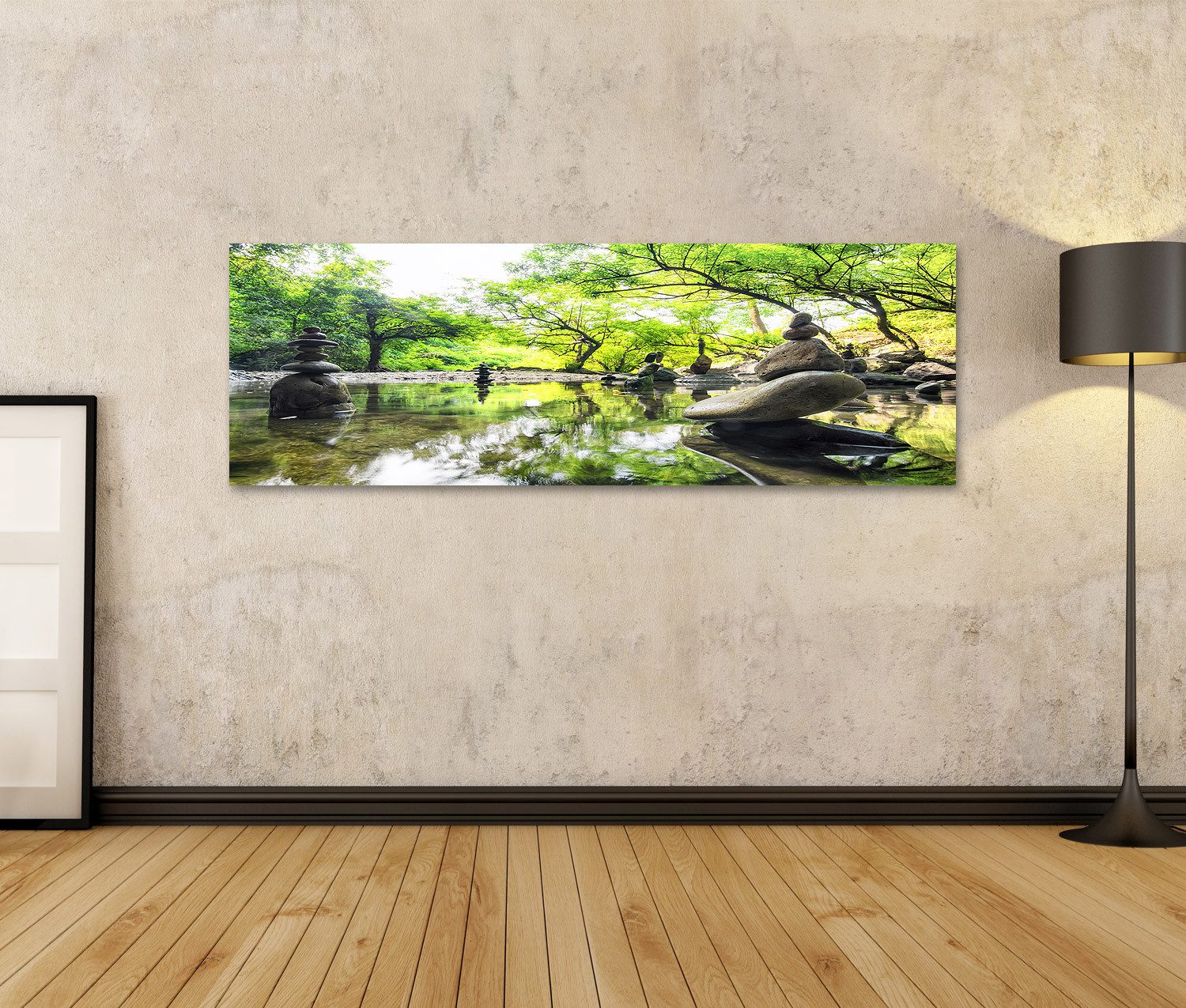 islandburner Leinwandbild Zen Meditation Landschaft Ruhig günstig online kaufen