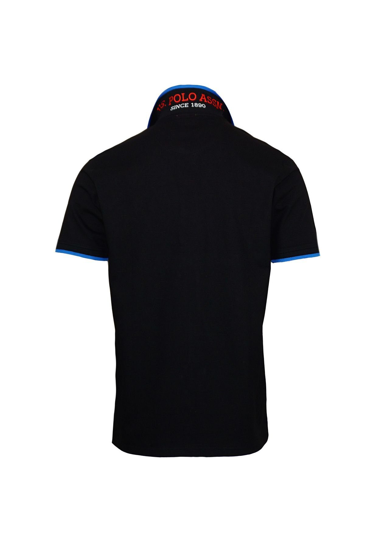 Polo Assn Poloshirt (1-tlg) Poloshirt U.S. Fashion schwarz Polohemd Shirt New