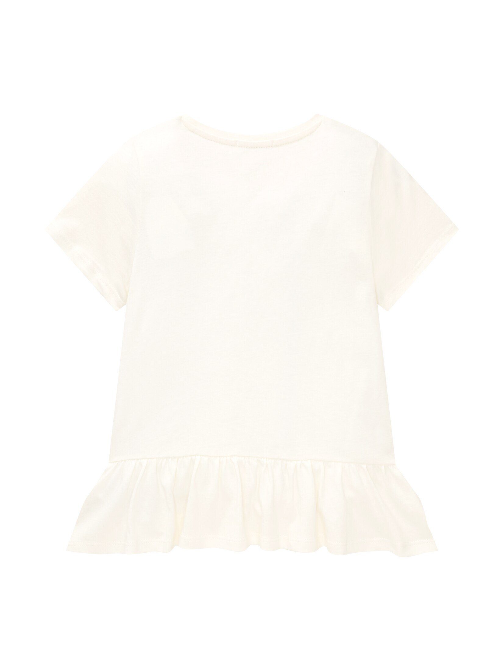 Pailletten-Applikation White Wool Langarmshirt mit T-Shirt TOM TAILOR