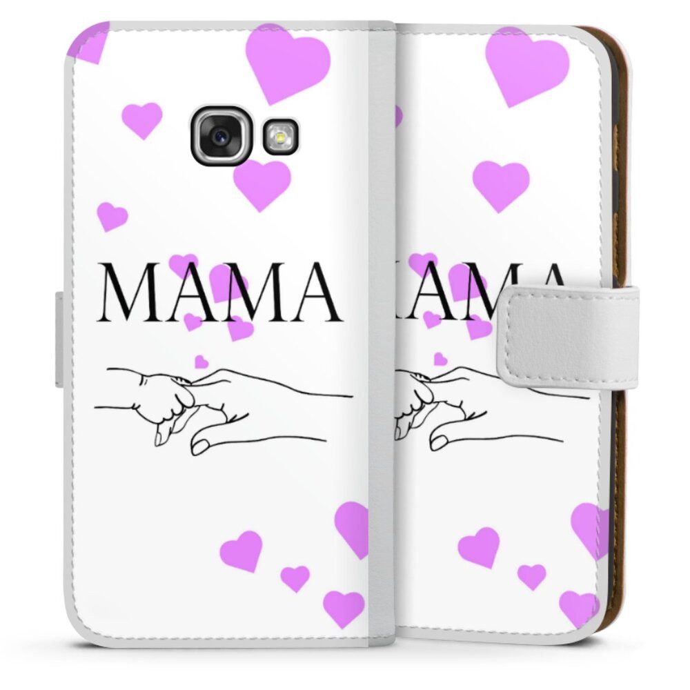 DeinDesign Handyhülle Muttertag Mama Familie Muttertag-Mama und kinder, Samsung Galaxy A3 (2017) Hülle Handy Flip Case Wallet Cover