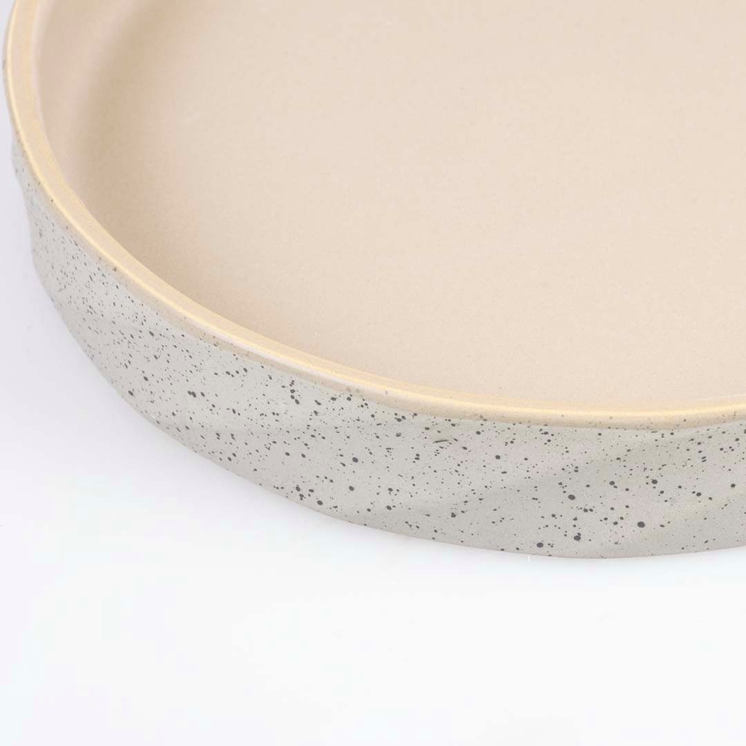 DUVO+ Napf Duvoplus flacher Keramiknapf Stone Wavy Dune Fassungsvermögen / Maße: