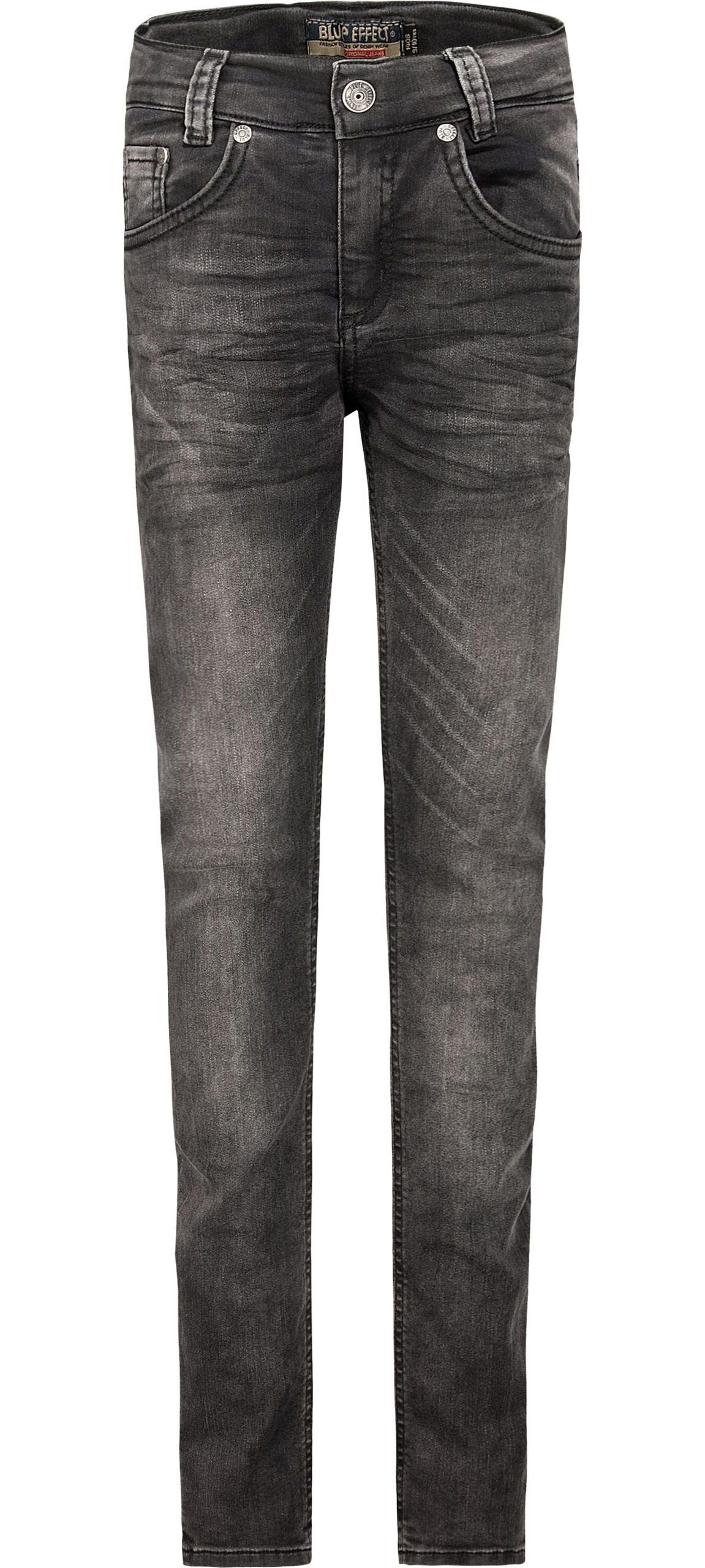 BLUE EFFECT Slim-fit-Jeans Jeans Hose ultrastretch Skinny slim fit black denim