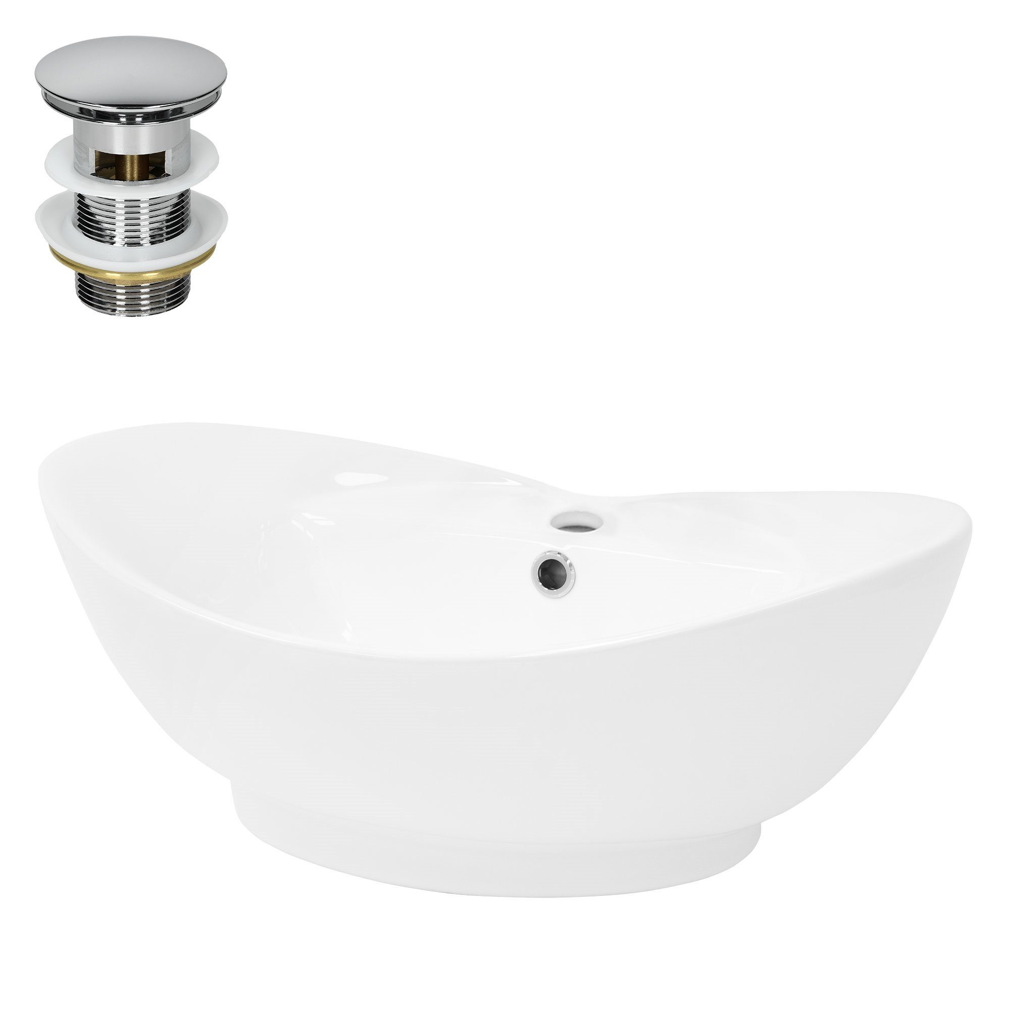LuxeBath Waschbecken Aufsatzwaschbecken aus Keramik für günstig online kaufen
