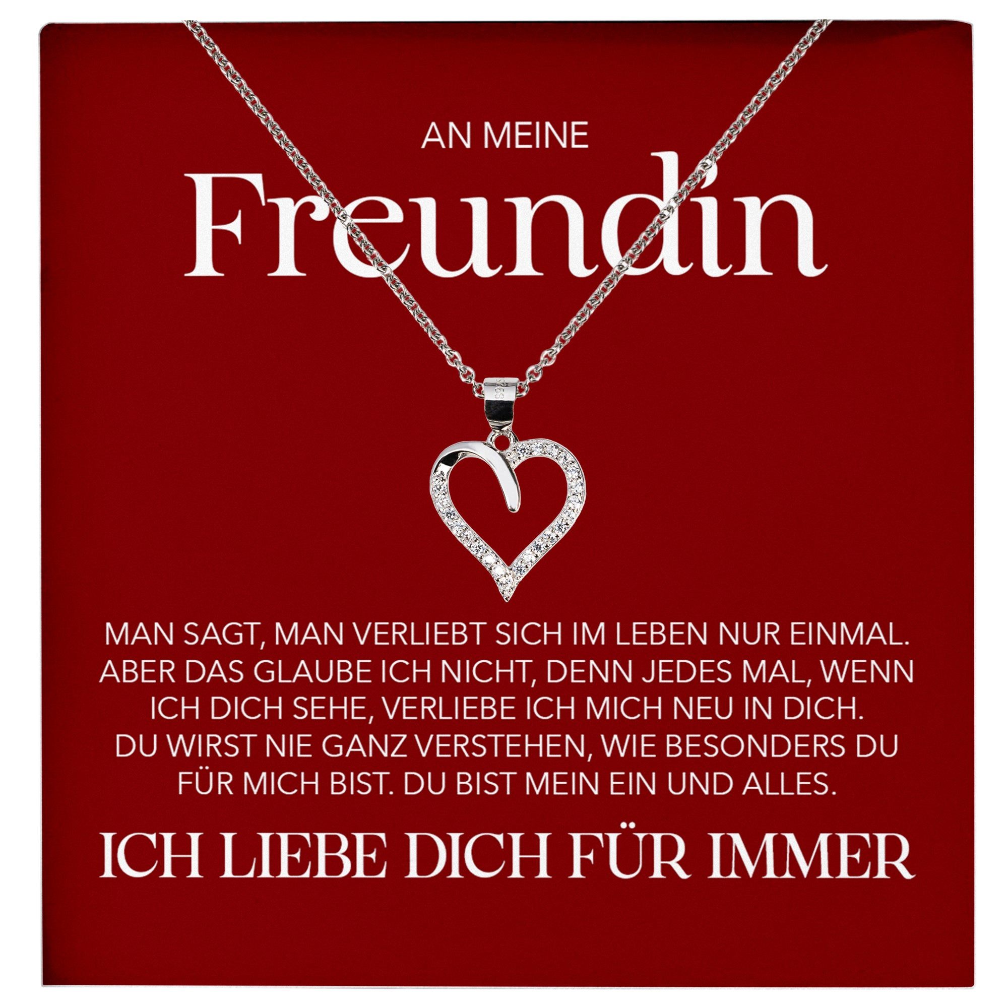 Schmuckset Ich Liebe Dich Geschenk Freundin Valentinstag Frauen Halskette Collier
