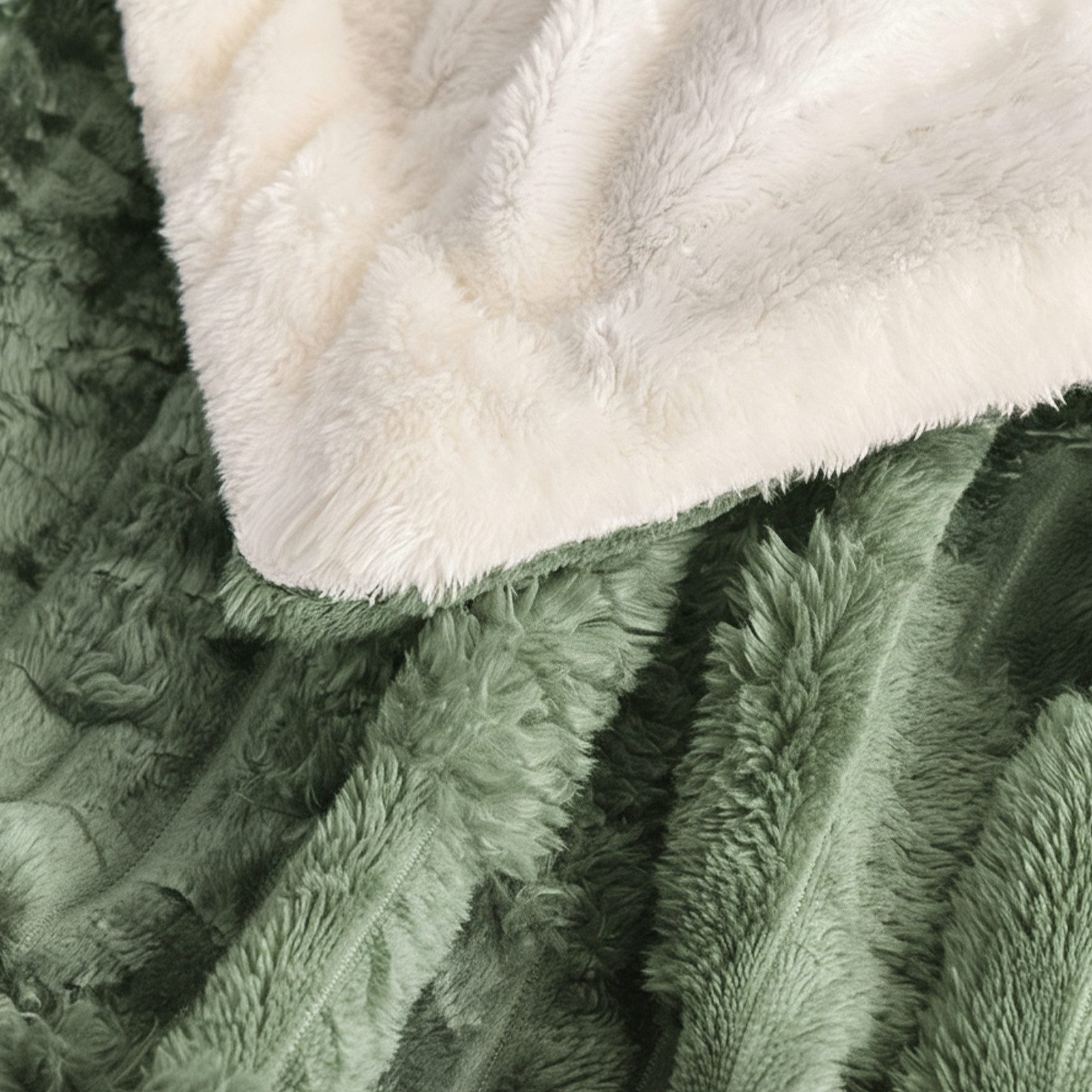 Wohndecke MT09, KEAYOO, Sherpa Fleece Warm Decke Kuscheldecken für Bett, Sofa und Couch