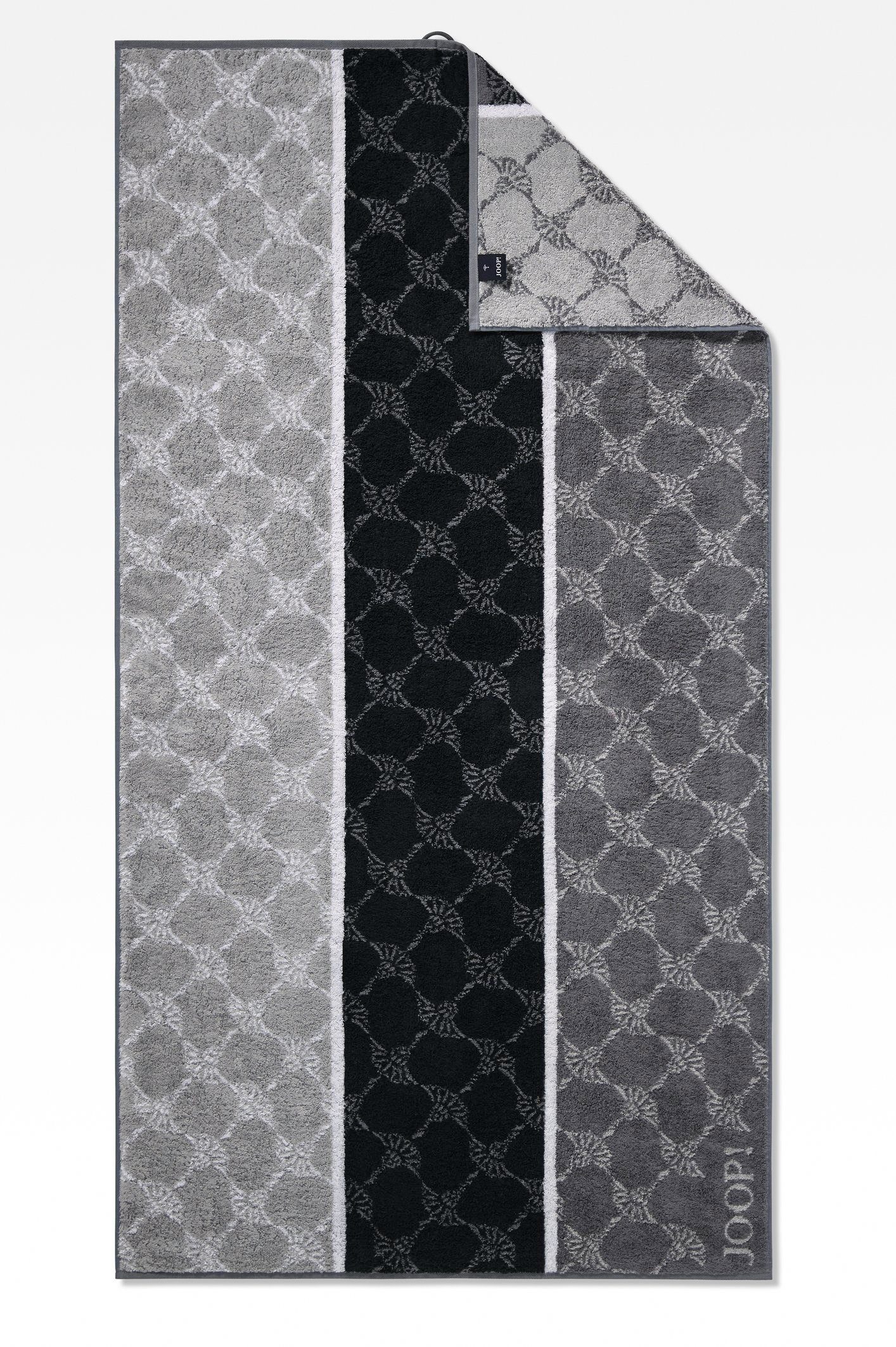 JOOP! Duschtuch  JOOP 1657 Cornflowers Stripes ¦ schwarz ¦ Maße (cm): B: 80 günstig online kaufen