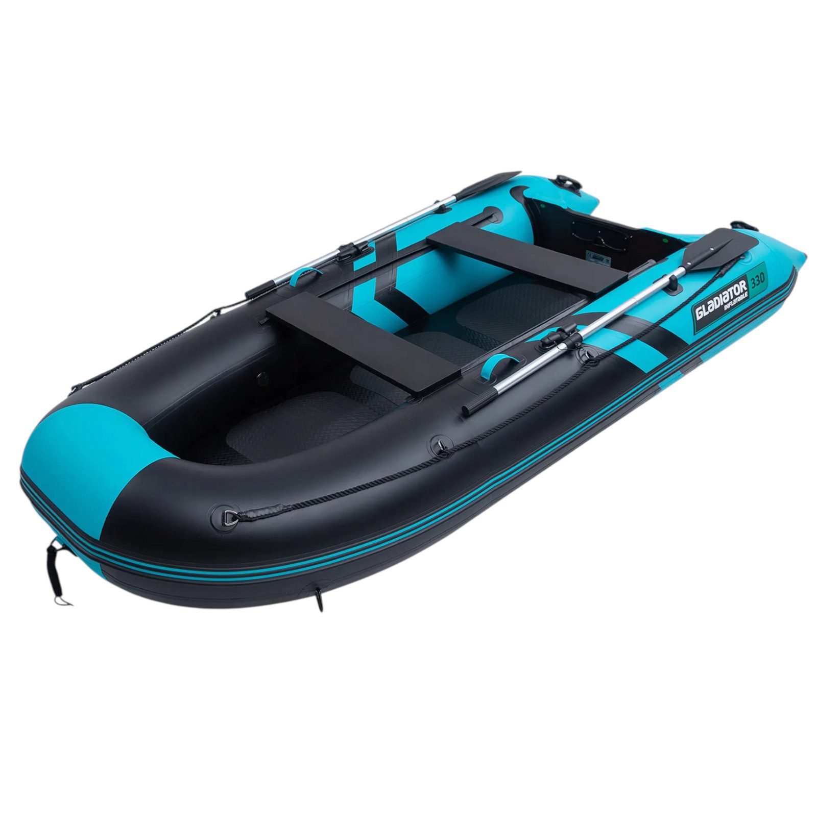 GLADIATOR Dinghi Gladiator 330 Schlauchboot 3,3 m DWF Luftboden 4 Personen Beiboot
