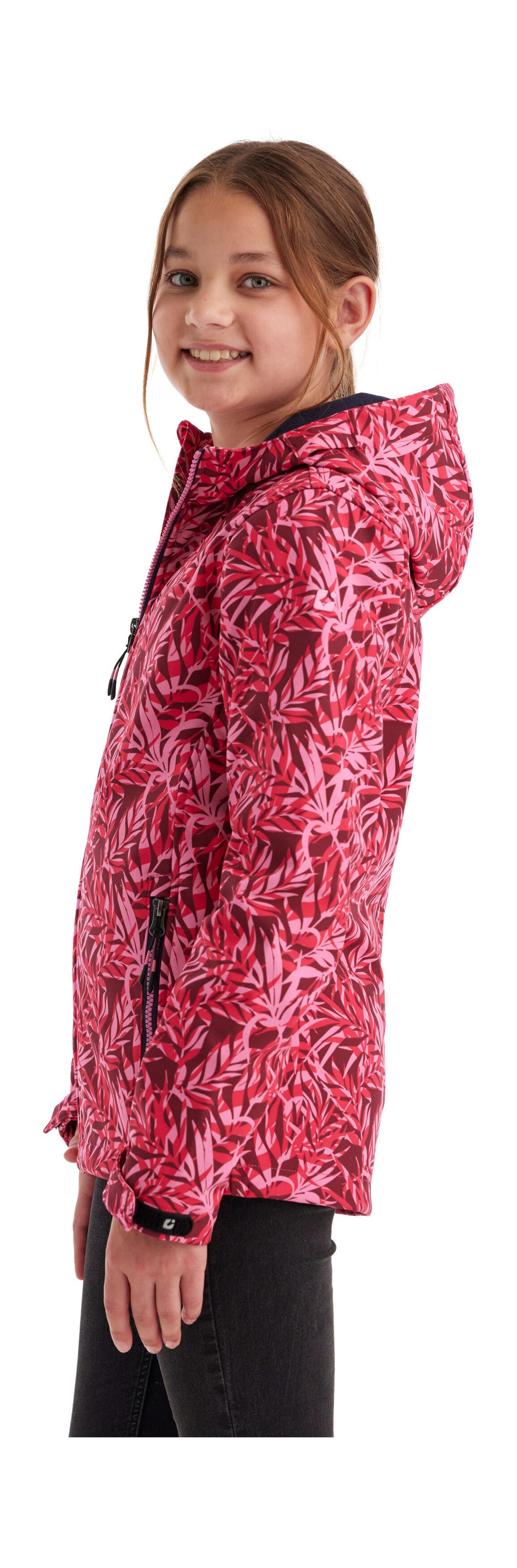 Killtec Softshelljacke Mädchen Softshelljacke Print Wasserdicht, windabweisend, atmungsaktiv, modischer Print