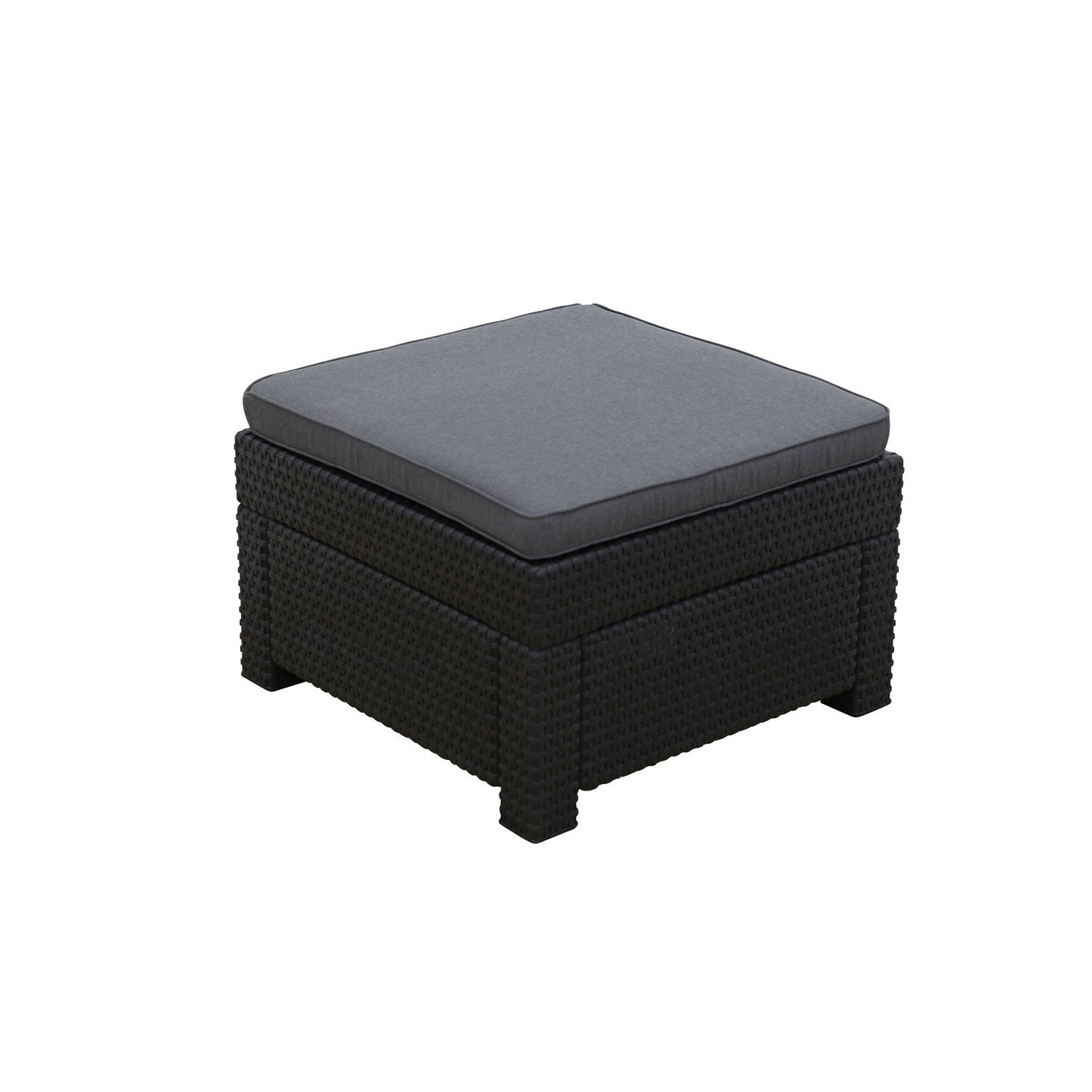 Keter Gartenlounge-Hocker Provence Hocker anthrazit mit günstig online kaufen